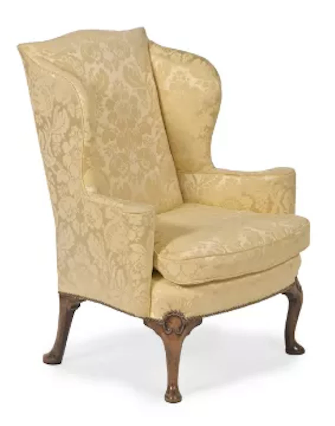 A GEORGE I WALNUT WING ARMCHAIR, CIRCA 1720