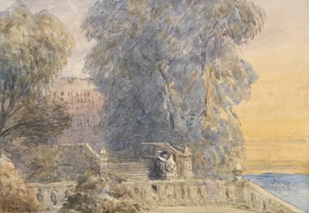 DAVID COX, SEN, O.W.S. (BRITISH 1783-1859), VIEW OF HADDON HALL