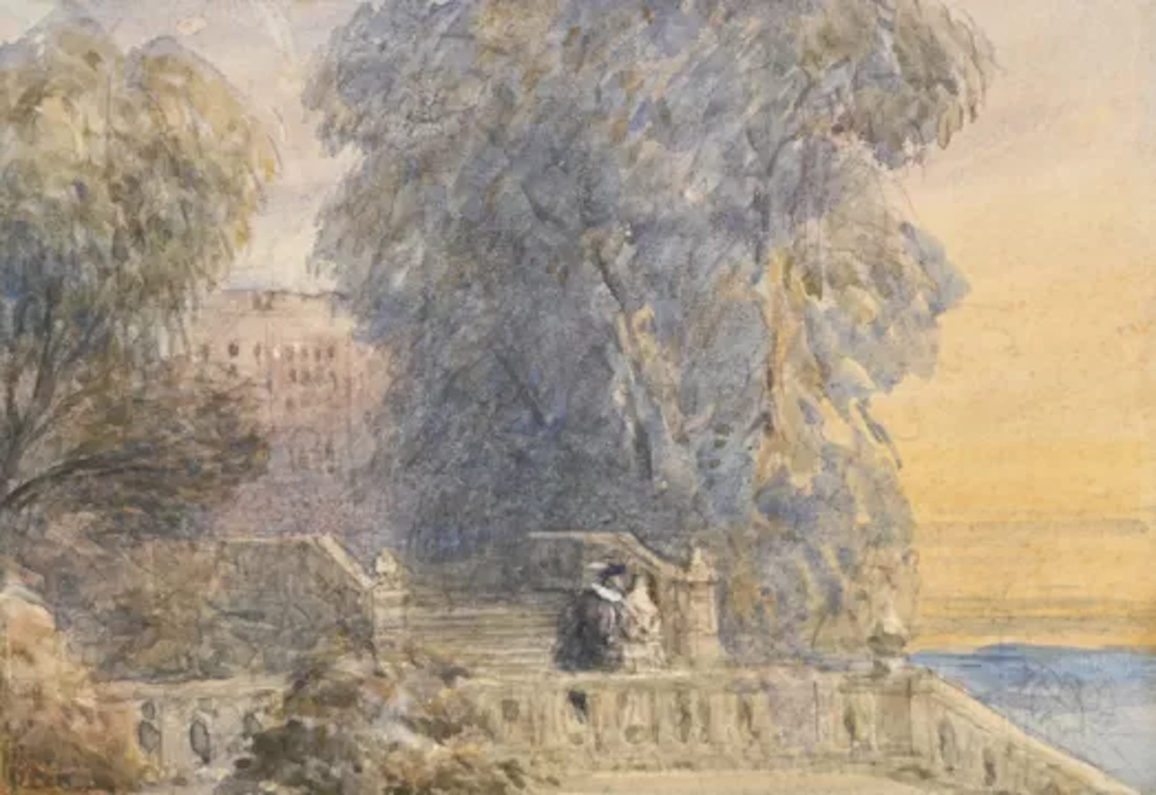 DAVID COX, SEN, O.W.S. (BRITISH 1783-1859), VIEW OF HADDON HALL