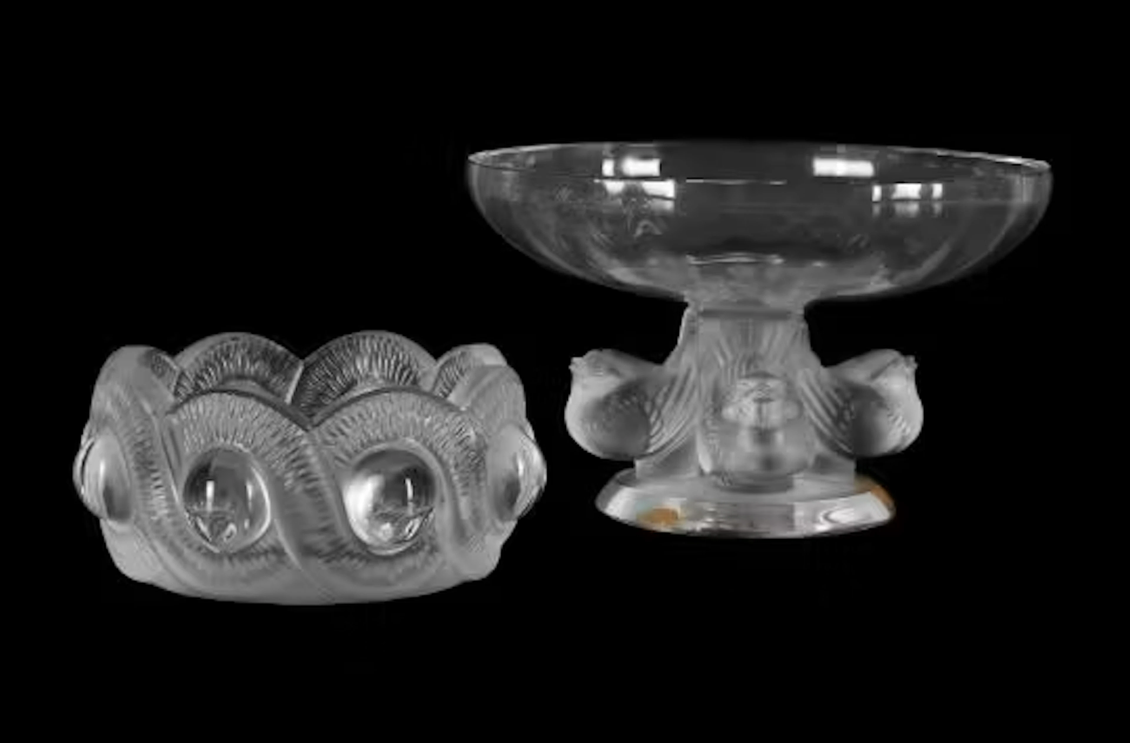 RENE LALIQUE (FRENCH, 1860-1945), 'GAO' CENDRIER; DESIGNED 1934; LATE