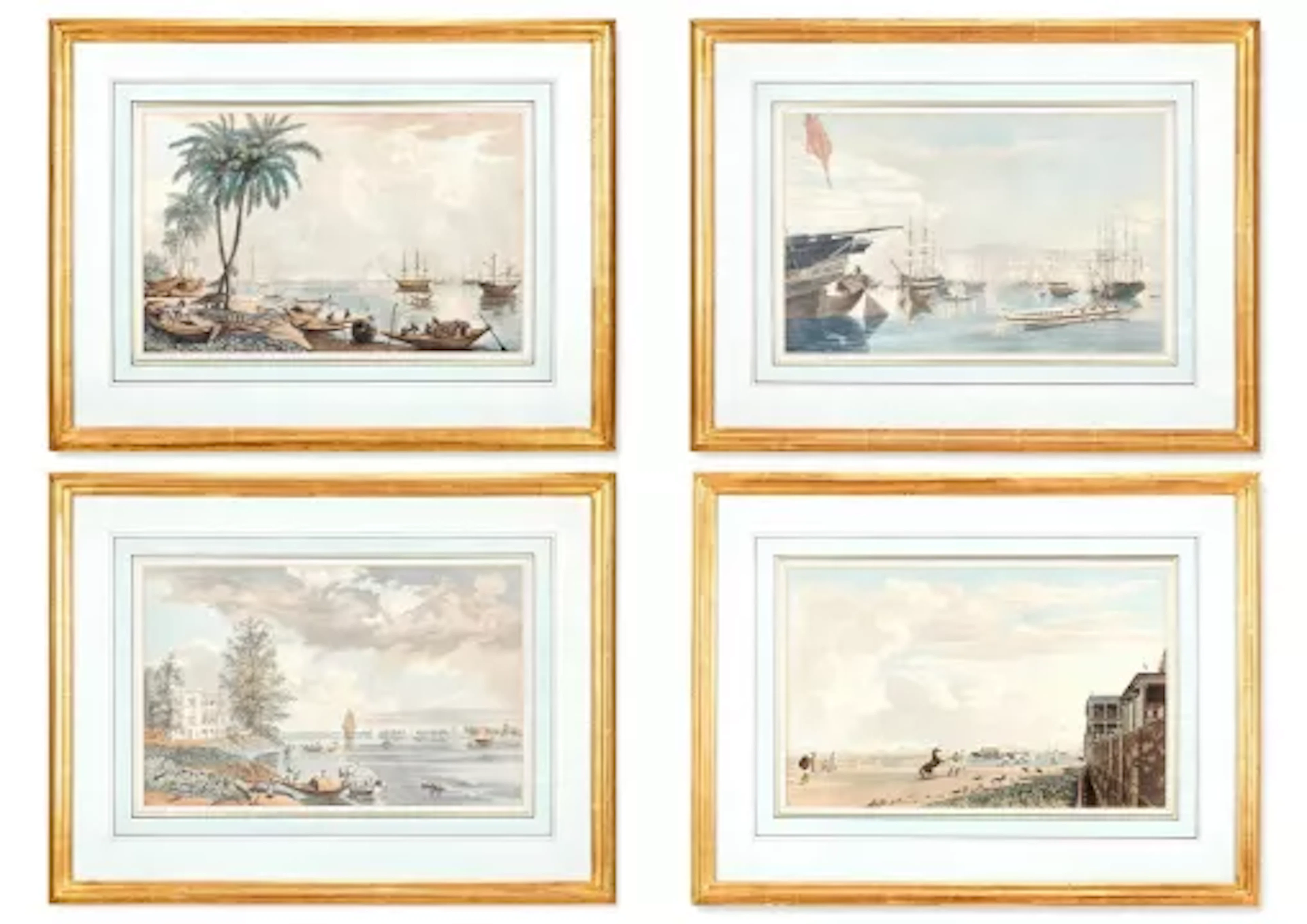 AFTER JAMES BAILLIE FRASER (BRTISH 1783-1856), FOUR VIEWS OF CALCUTTA