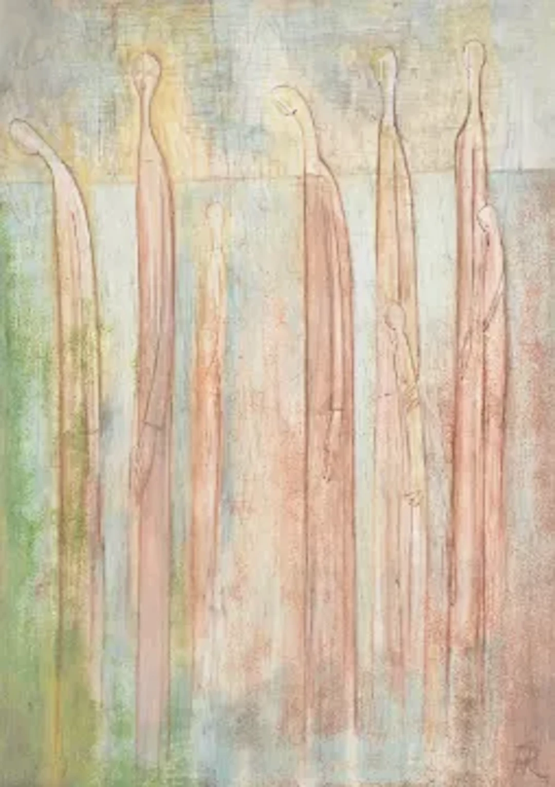 λ FRANCES RICHARDS (BRITISH 1903-1985), MOURNERS, TO AND FRO