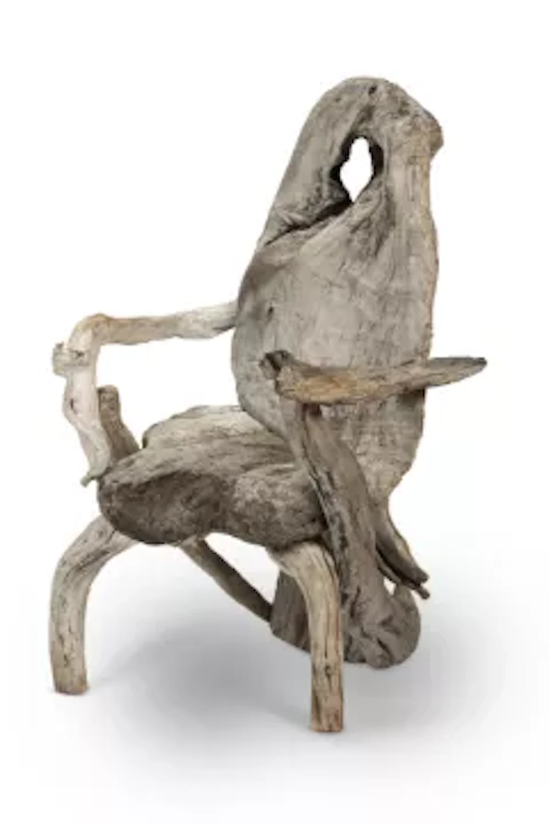 A NATURALISTIC DRIFTWOOD CHAIR, 20TH CENTURY