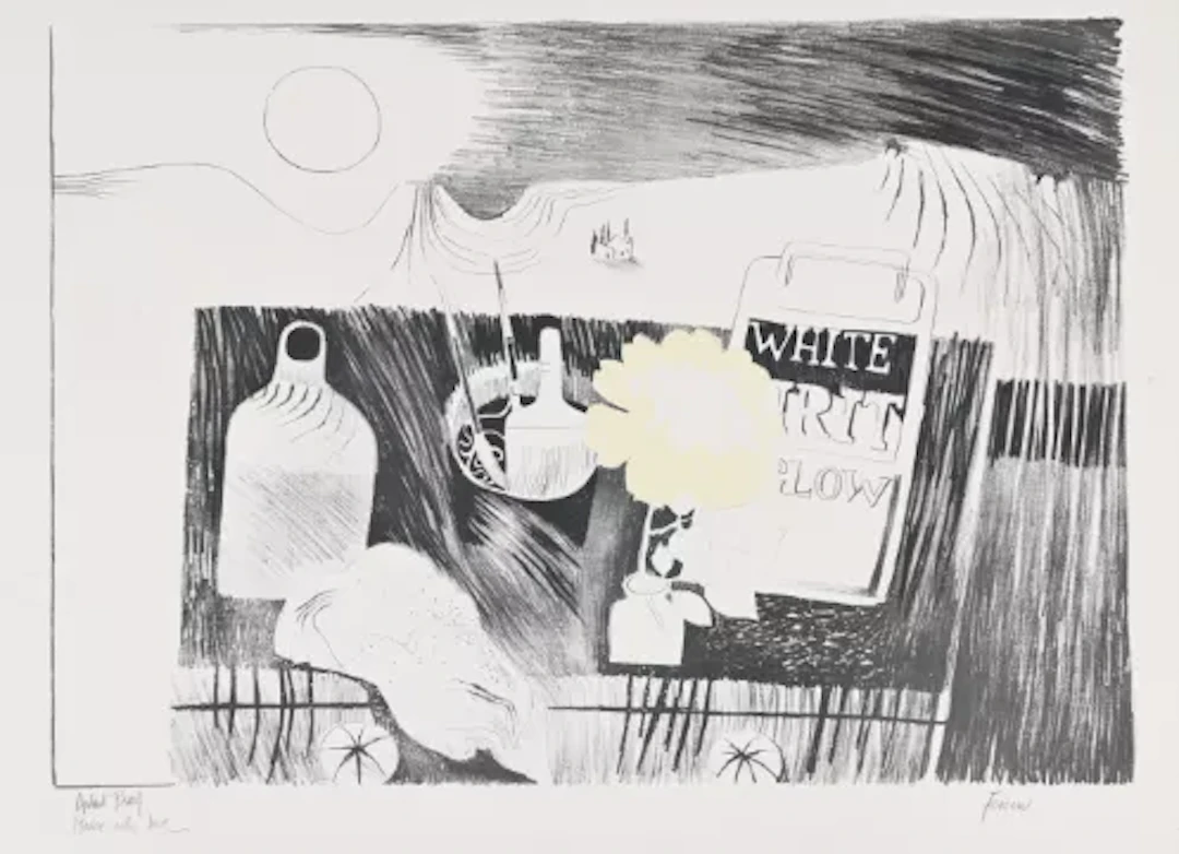 λ MARY FEDDEN (BRITISH 1915-2012), ETCHING TABLE