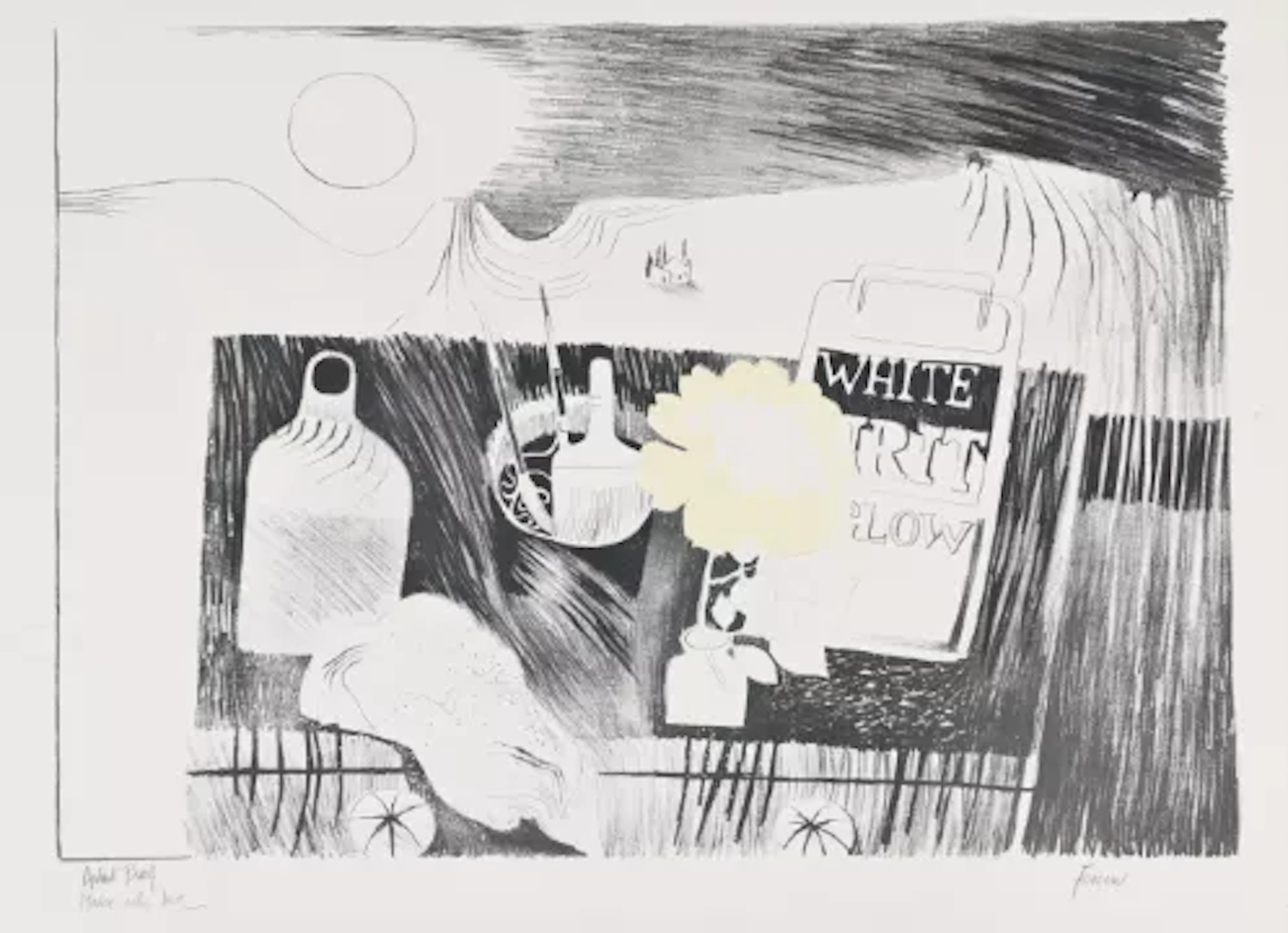 λ MARY FEDDEN (BRITISH 1915-2012), ETCHING TABLE