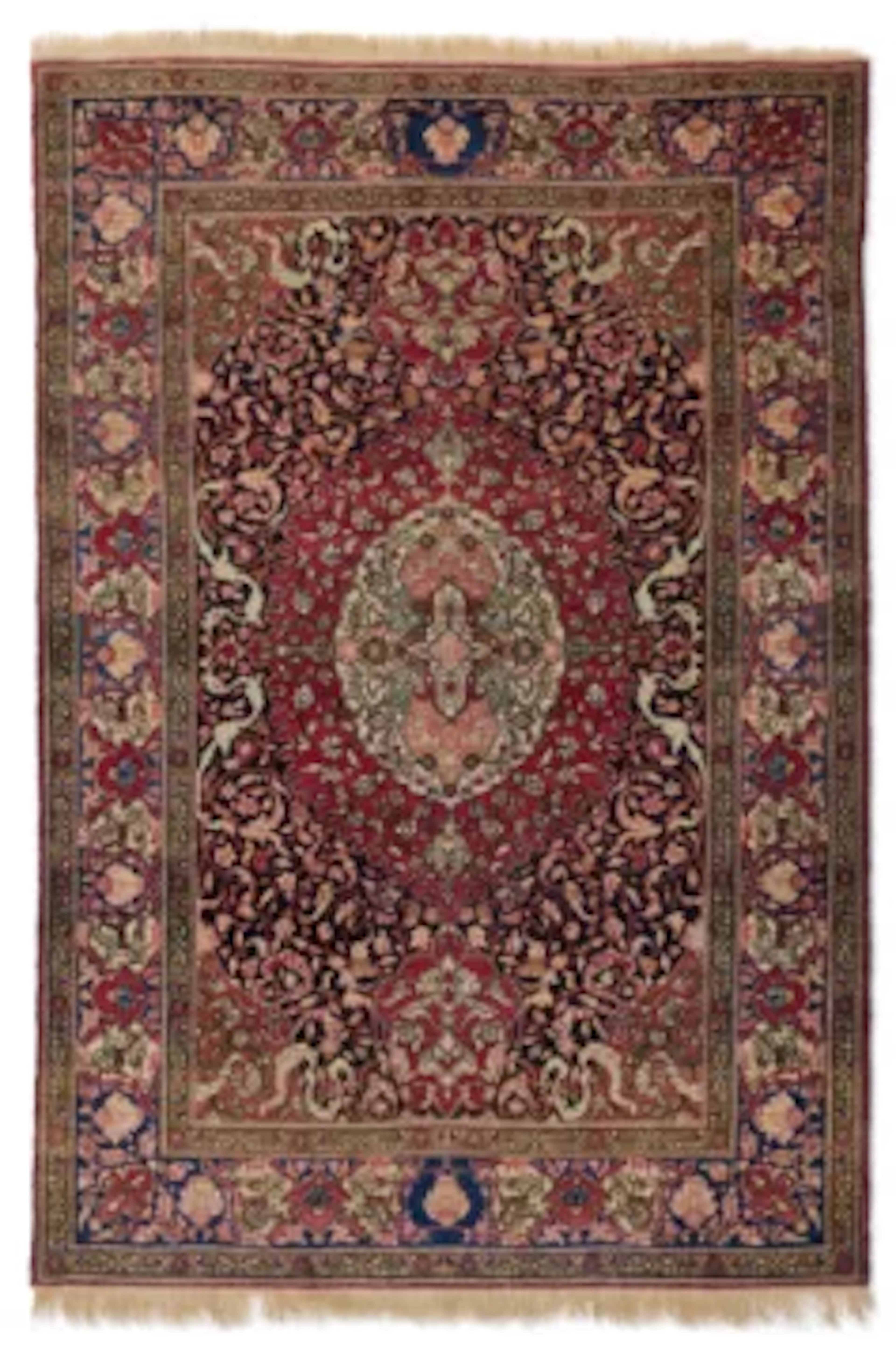 AN ISFAHAN RUG, EARLY 20TH CENTURY