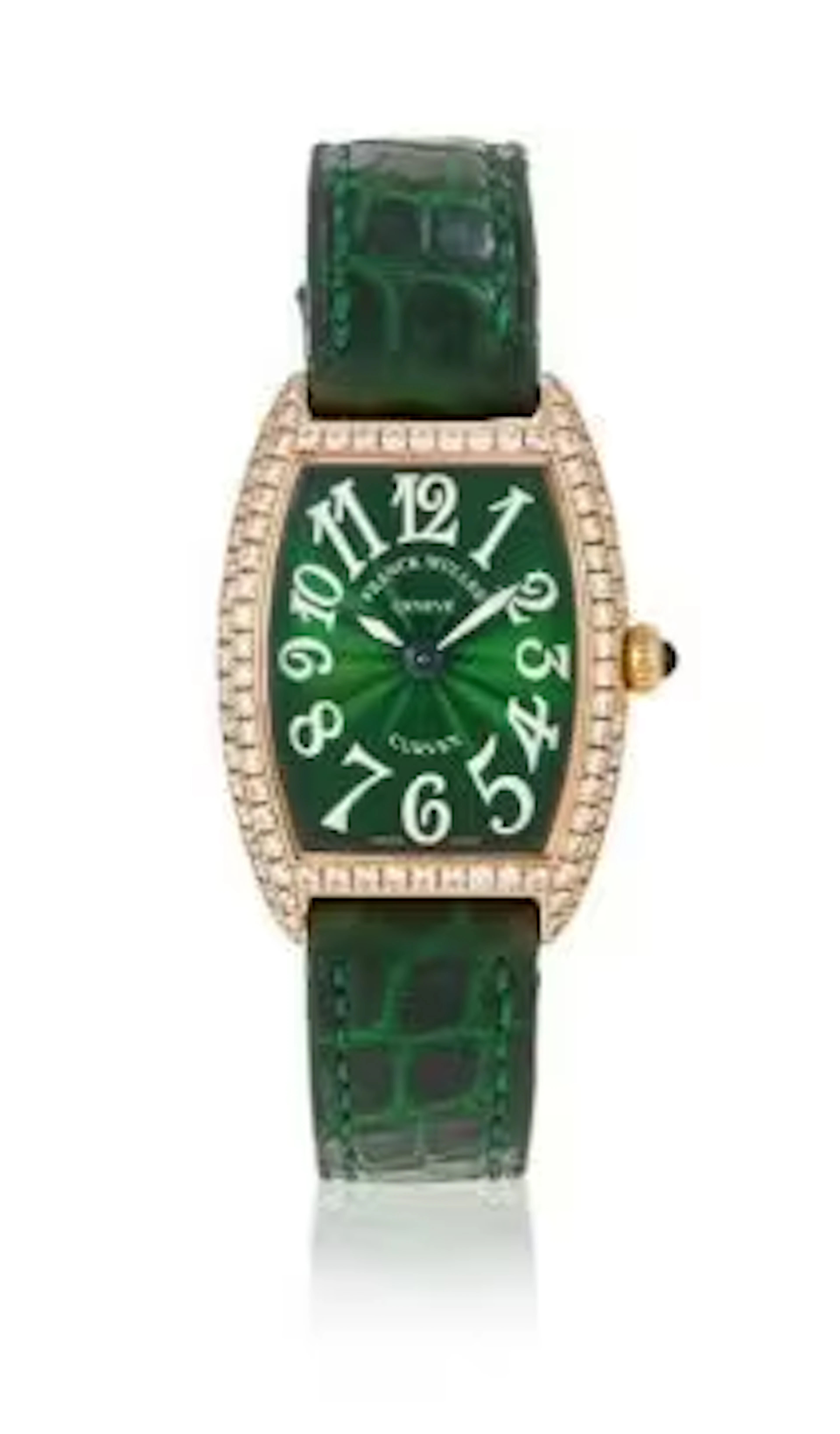 Y FRANCK MULLER, CINTREE CURVEX, REF. 1752 QZ D, A LADY'S 18 CARAT