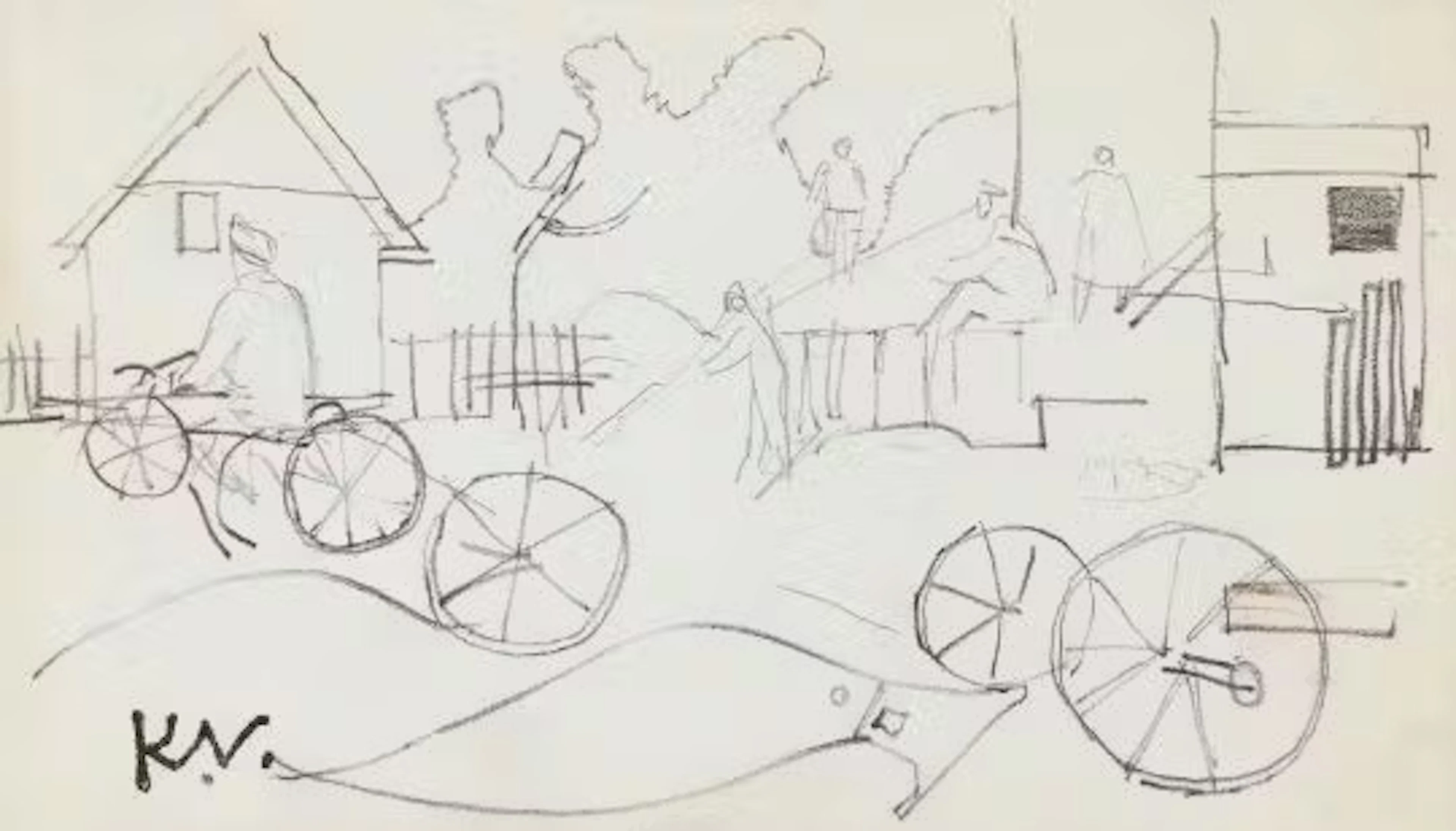 λ KEITH VAUGHAN (BRITISH 1912-1977), FIGURES AND CYCLES