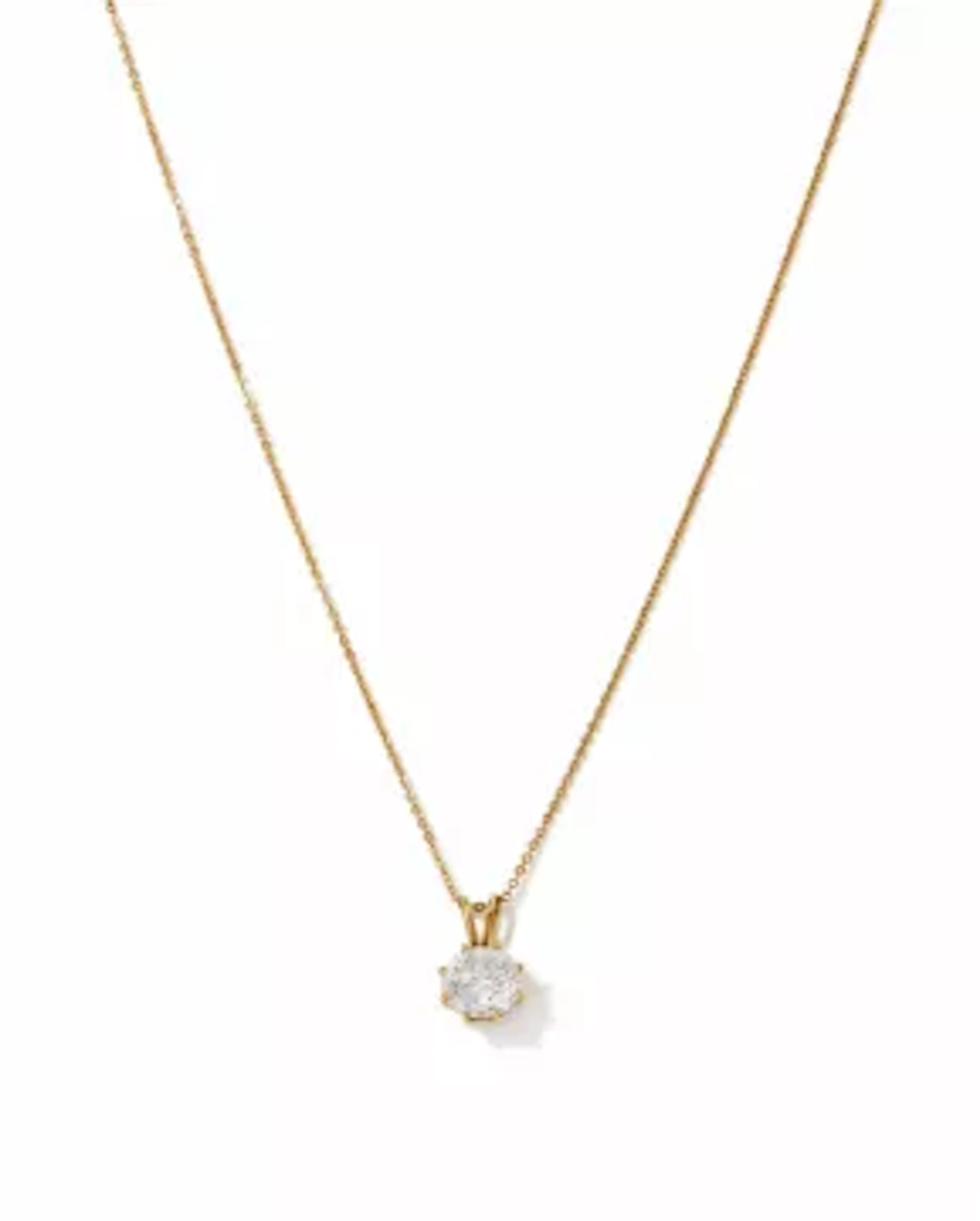 A DIAMOND SINGLE STONE PENDANT