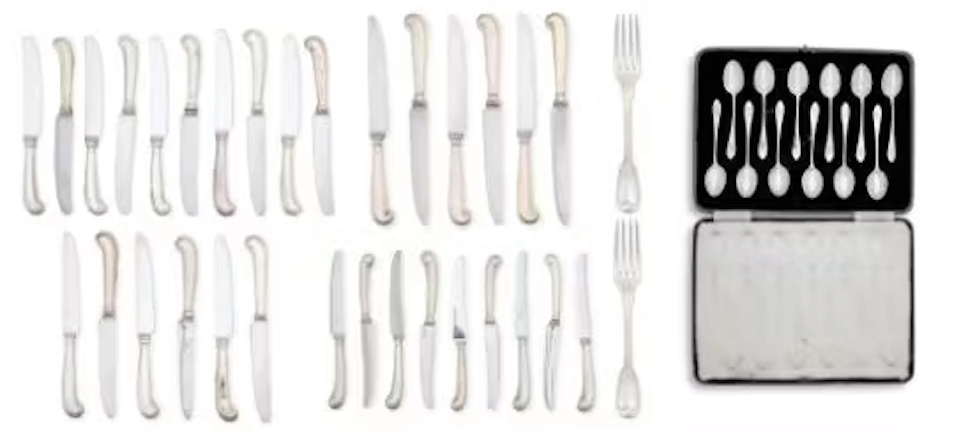A COLLECTION OF SILVER FLATWARE