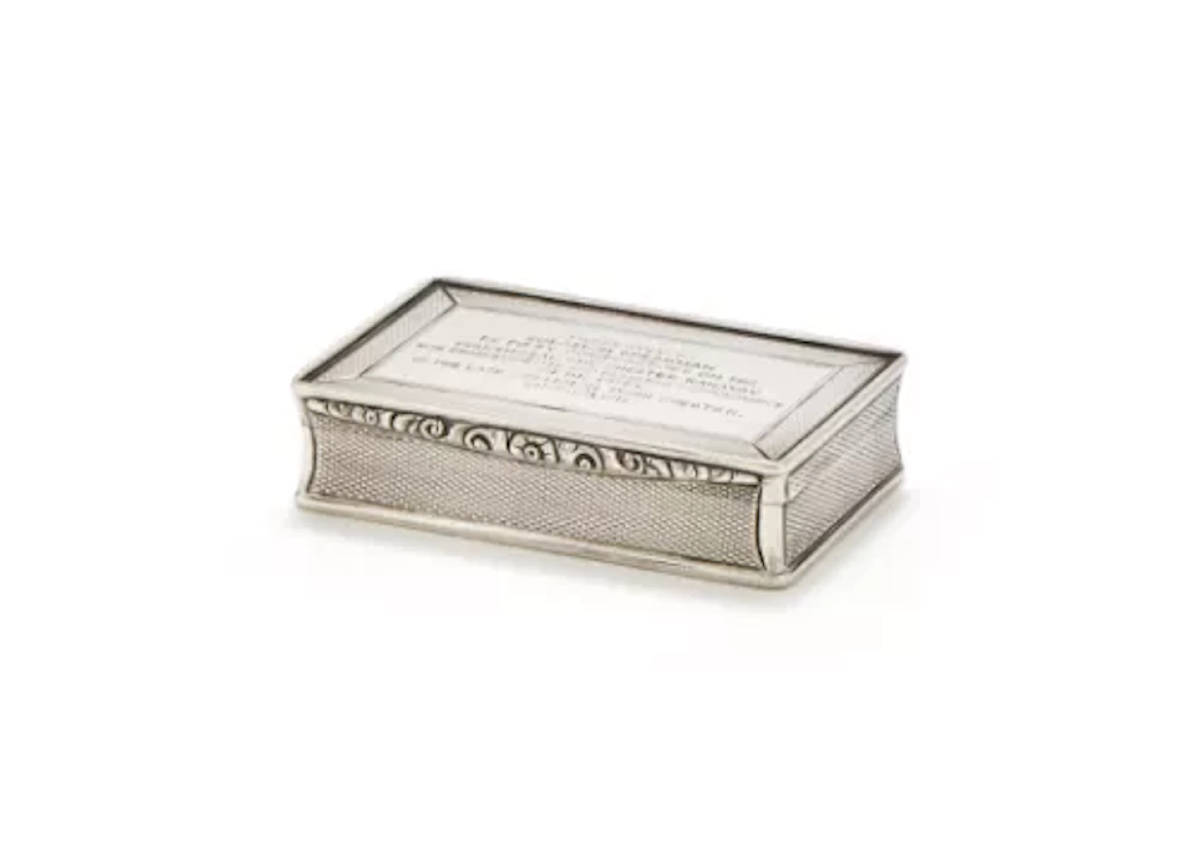 A VICTORIAN SILVER RECTANGULAR SNUFF BOX, EDWARD SMITH, BIRMINGHAM 1846