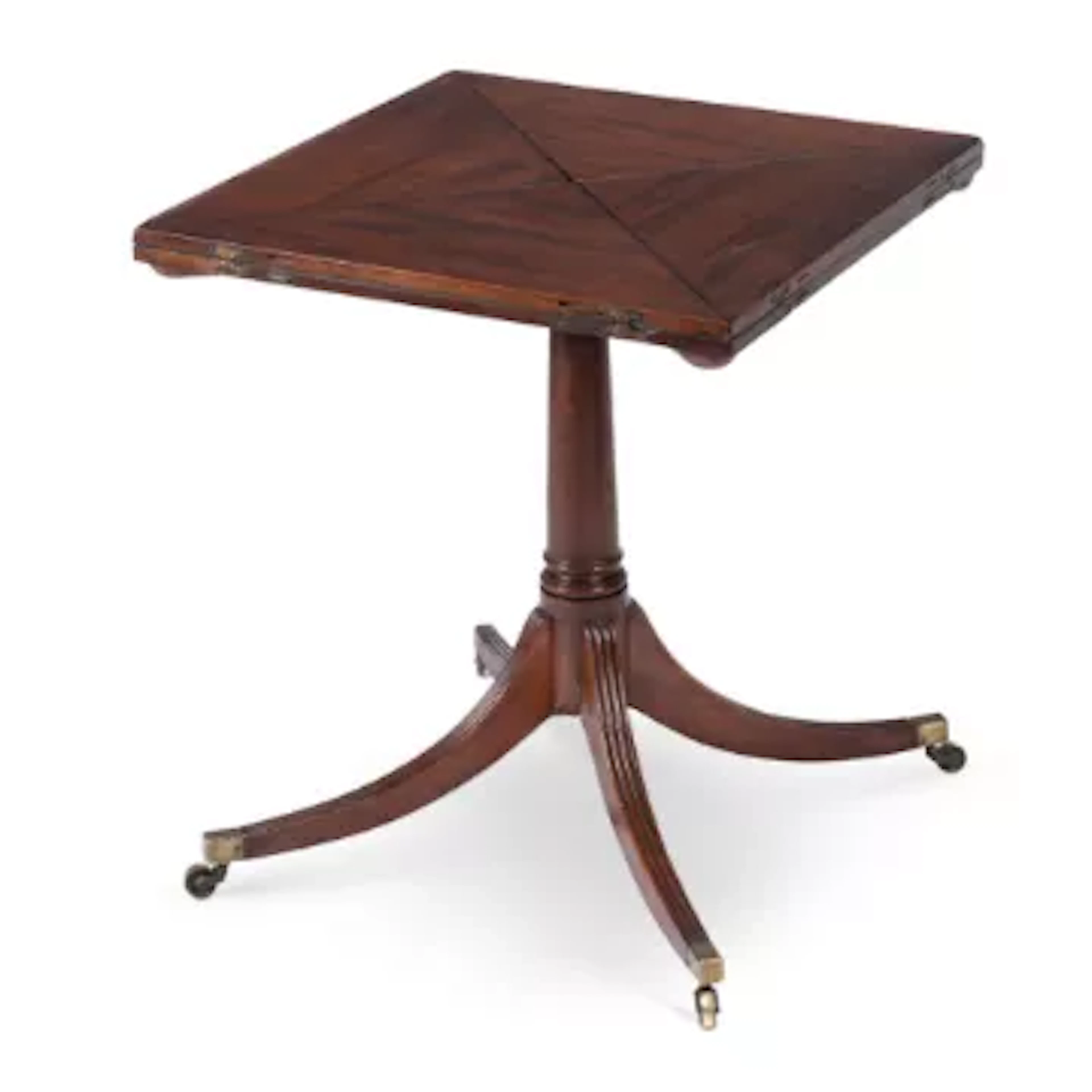 A GEORGE II MAHOGANY TRIPOD 'ENVELOPE' TABLE, CIRCA 1755