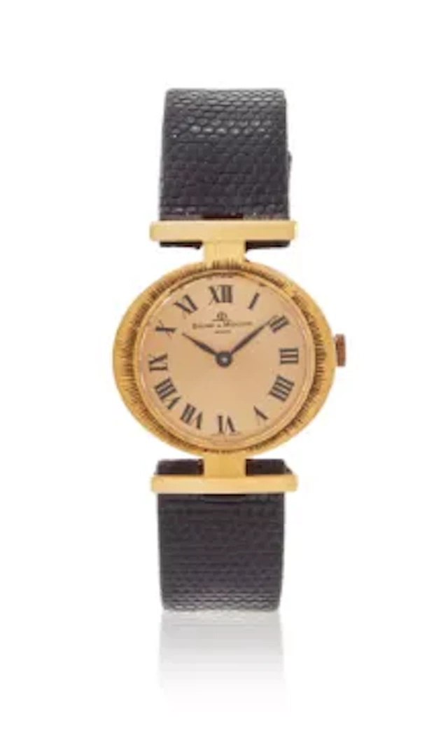 BAUME & MERCIER, REF. 36618 2, A LADY'S 18 CARAT GOLD WRISTWATCH
