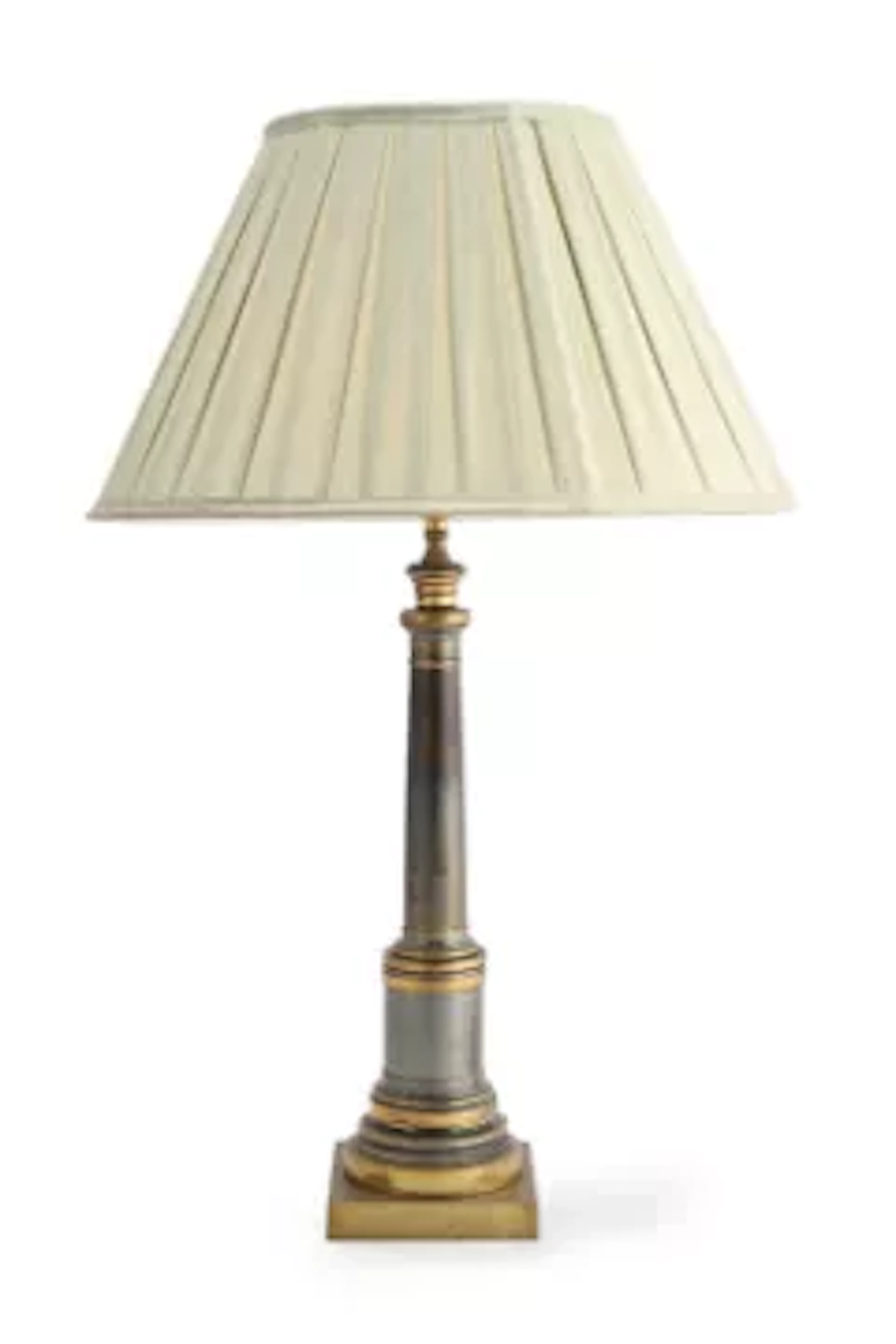 A LATE REGENCY BRONZE 'CANNON BARREL' TABLE LIGHT, EARLY 19TH CENTURY