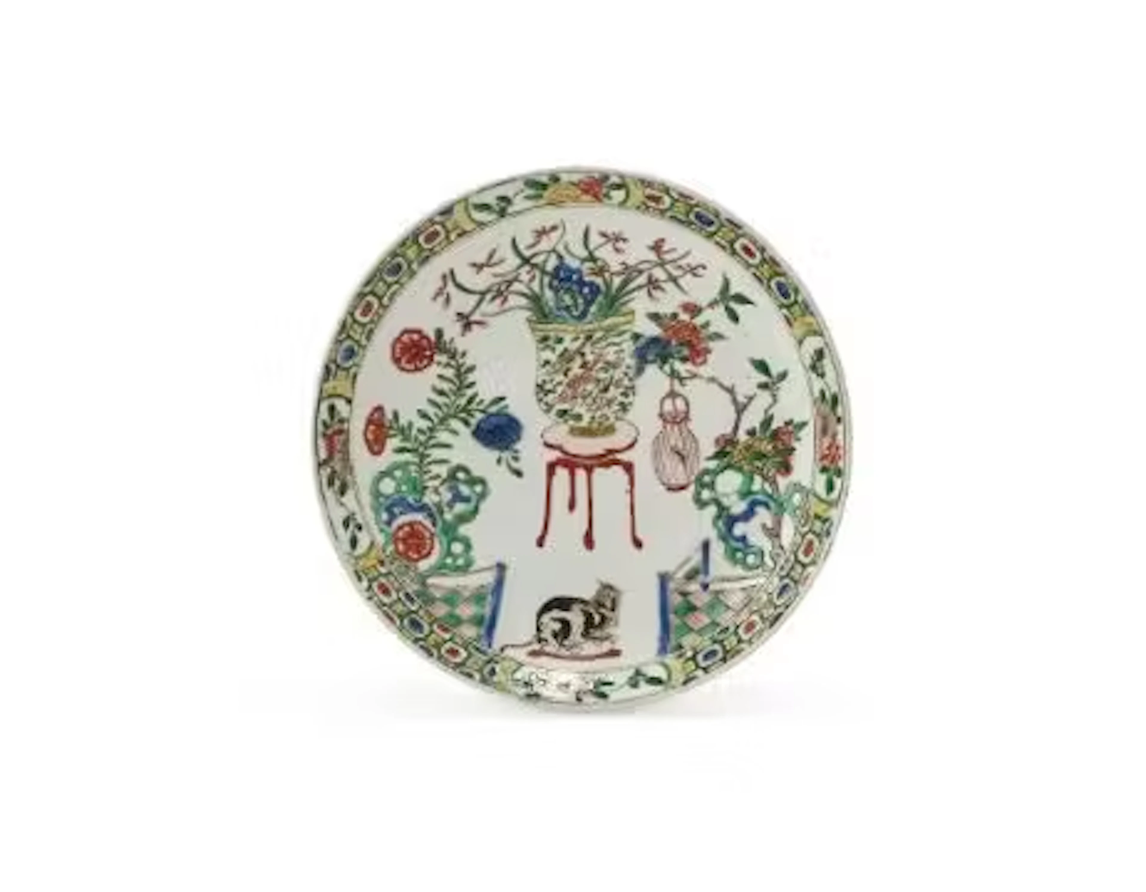 A Chinese Famille Verte dish