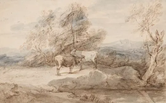 THOMAS GAINSBOROUGH, R.A. (BRITISH 1727-1788), MOUNTAINOUS LANDSCAPE