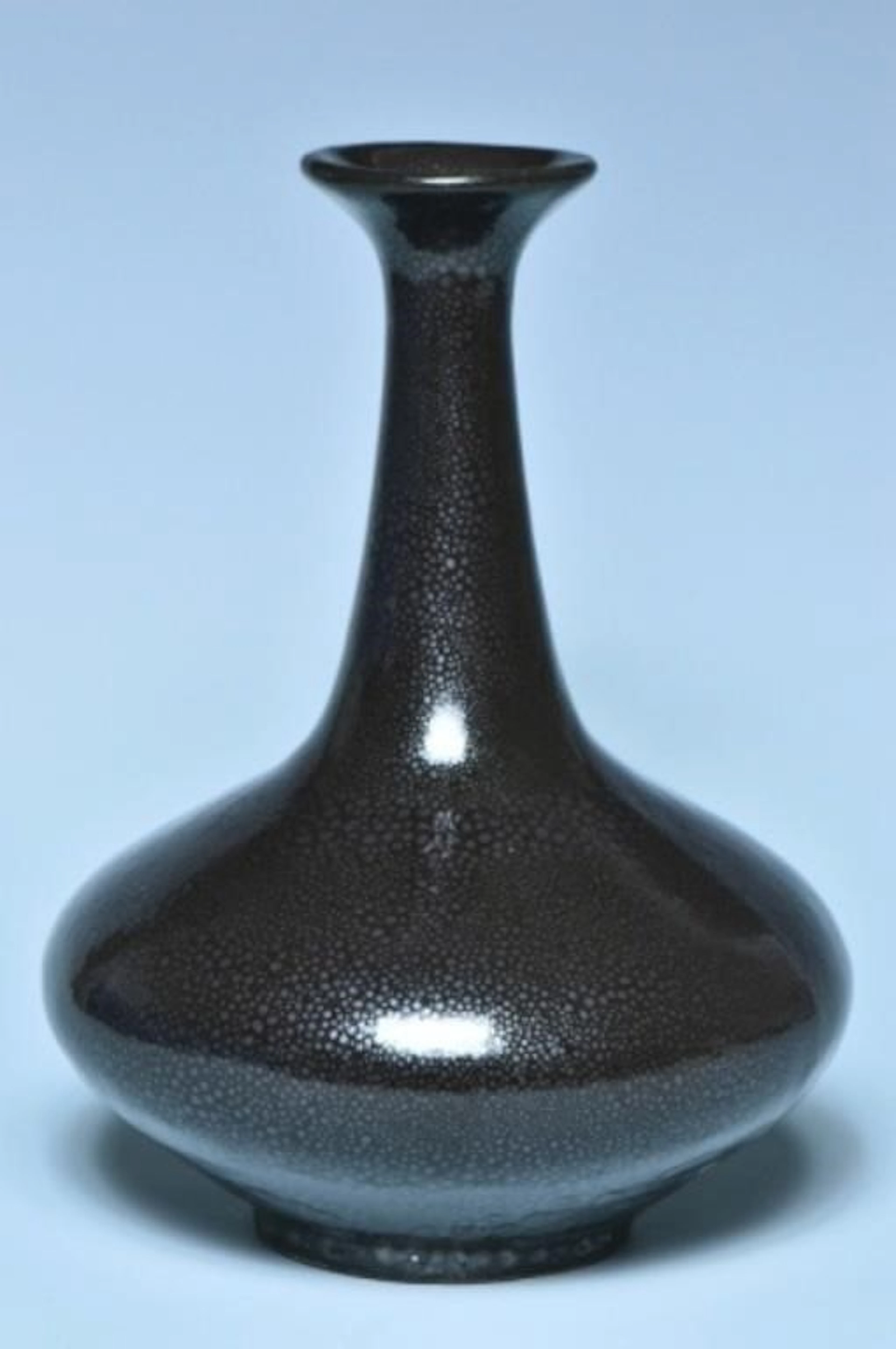 A SONG DYNASTY BLACK GLAZED OIL SPOT VASE