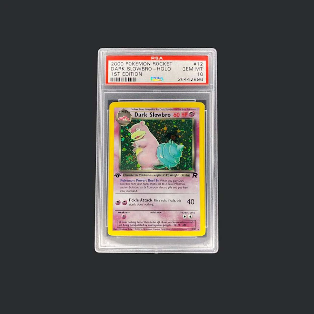 Pokémon: Dark Slowbro Rocket 1st Edition PSA 10