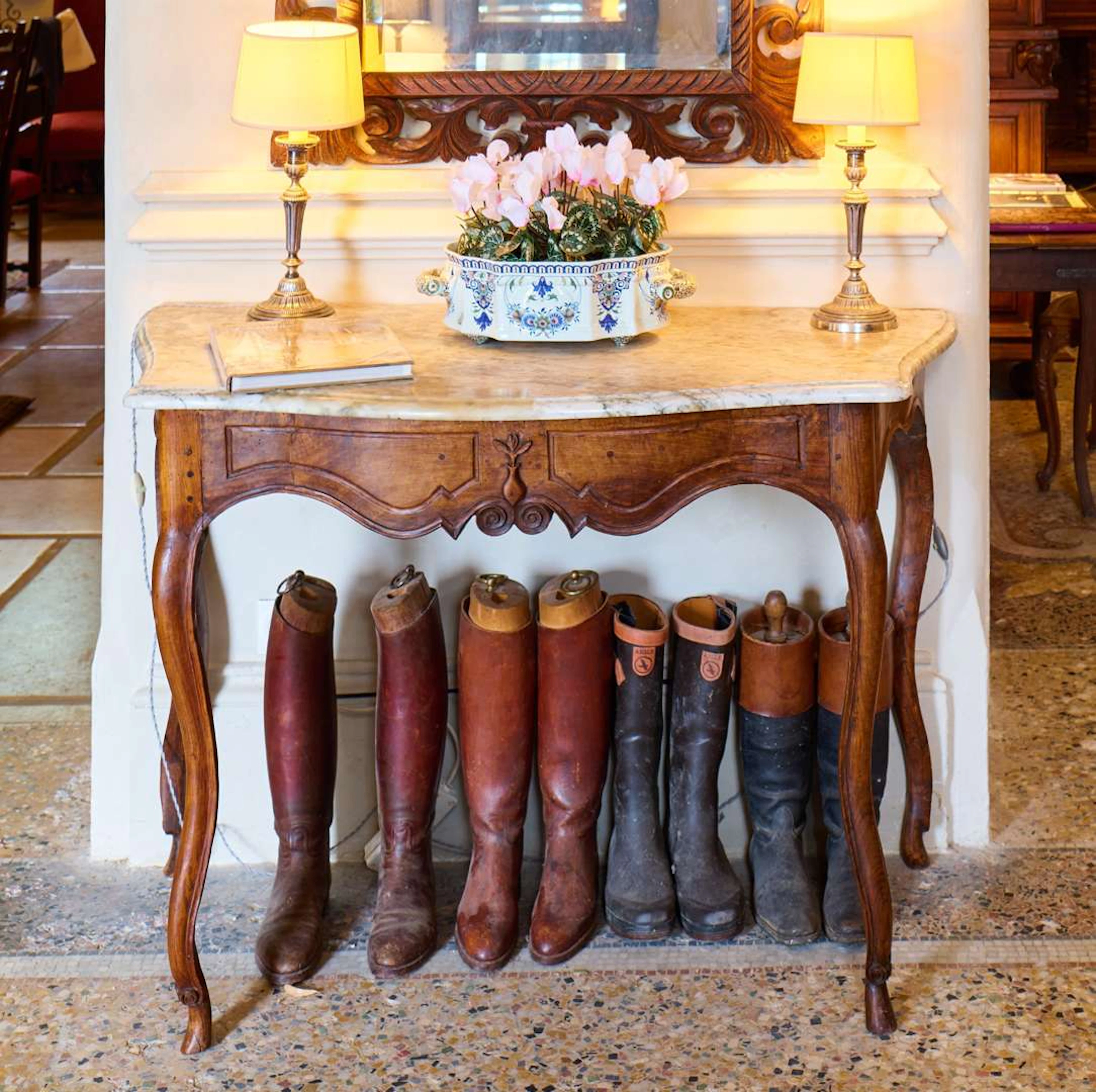 [WALKING STICKS AND BOOTS], Lot