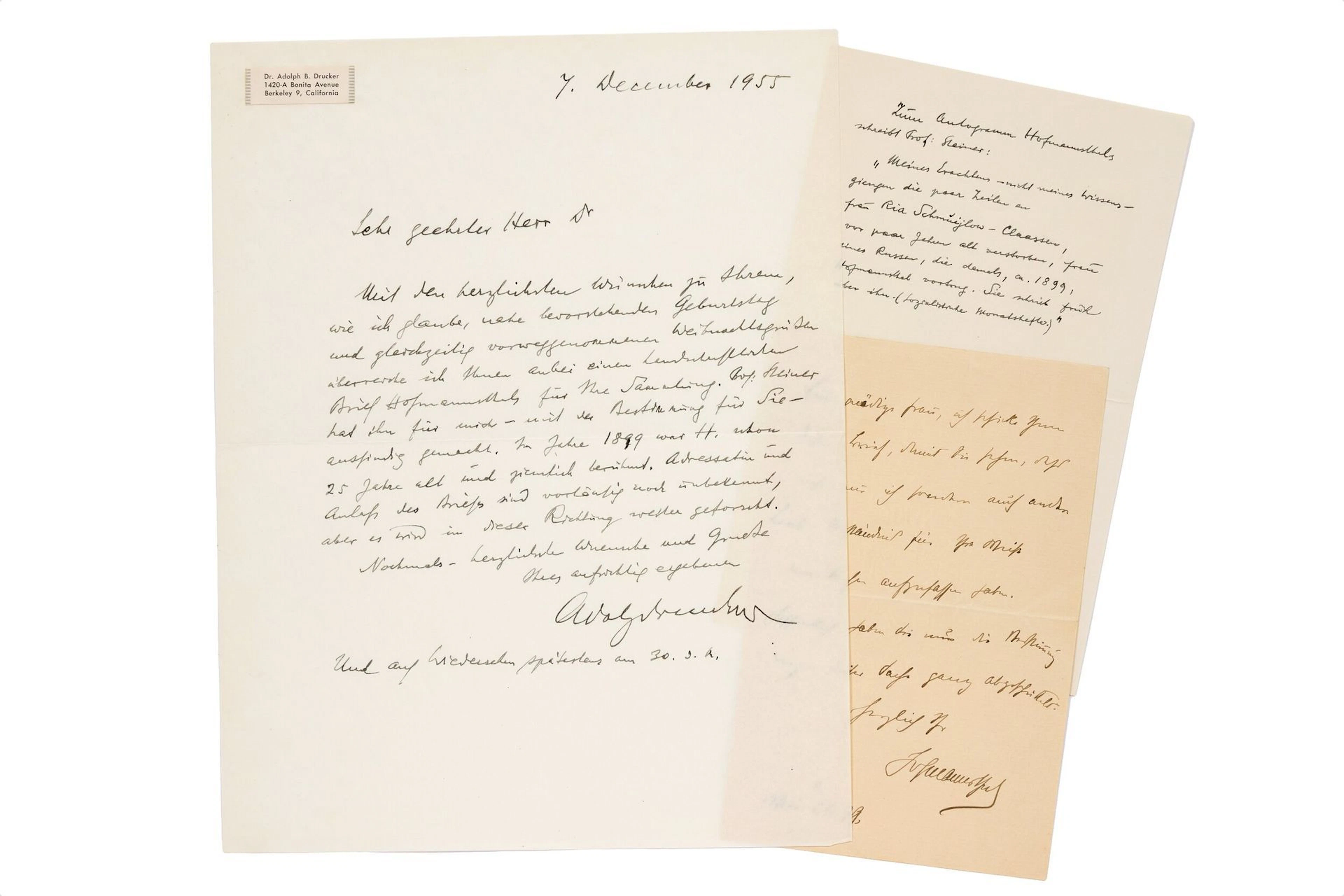 HOFMANNSTHAL Hugo von (1874-1929) - Lot 170