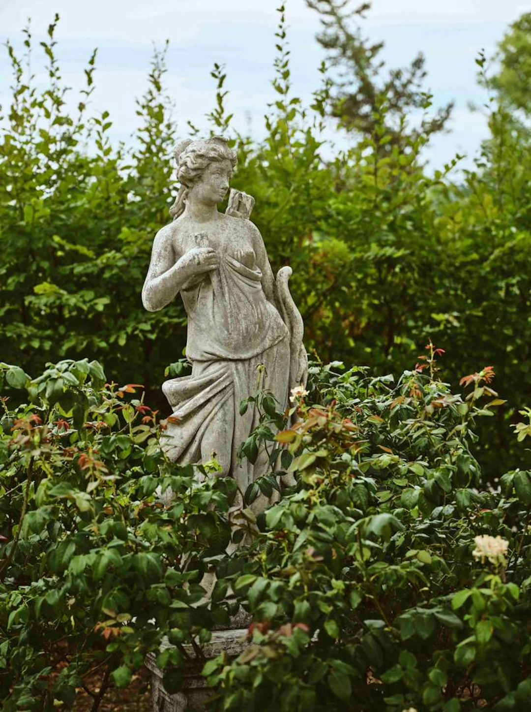 Muse, Sculpture made from imitation reconstituted stone