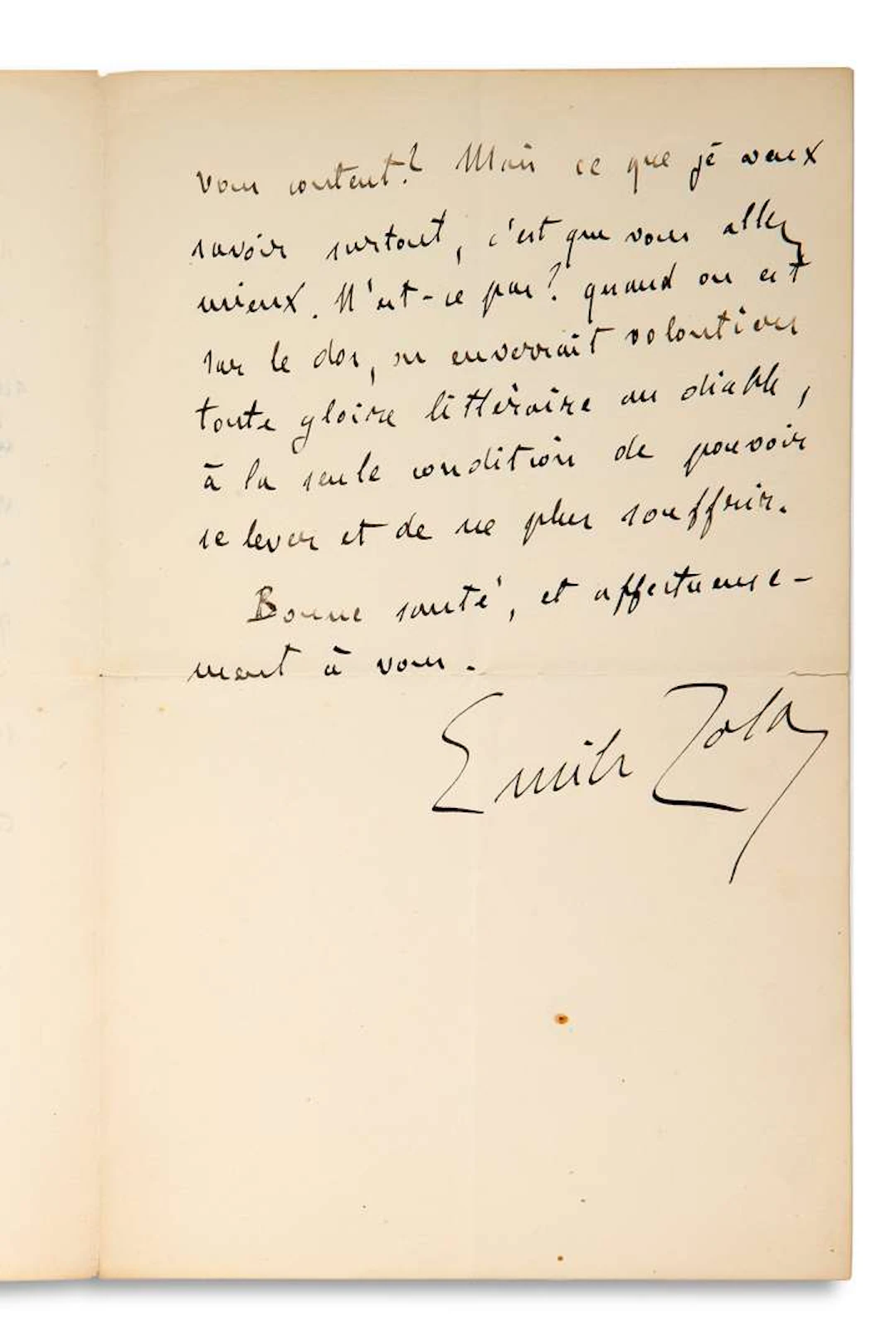 Émile ZOLA (1840–1902)., L.A.S. ‘Emile Zola’, Médan, 16 June 1882