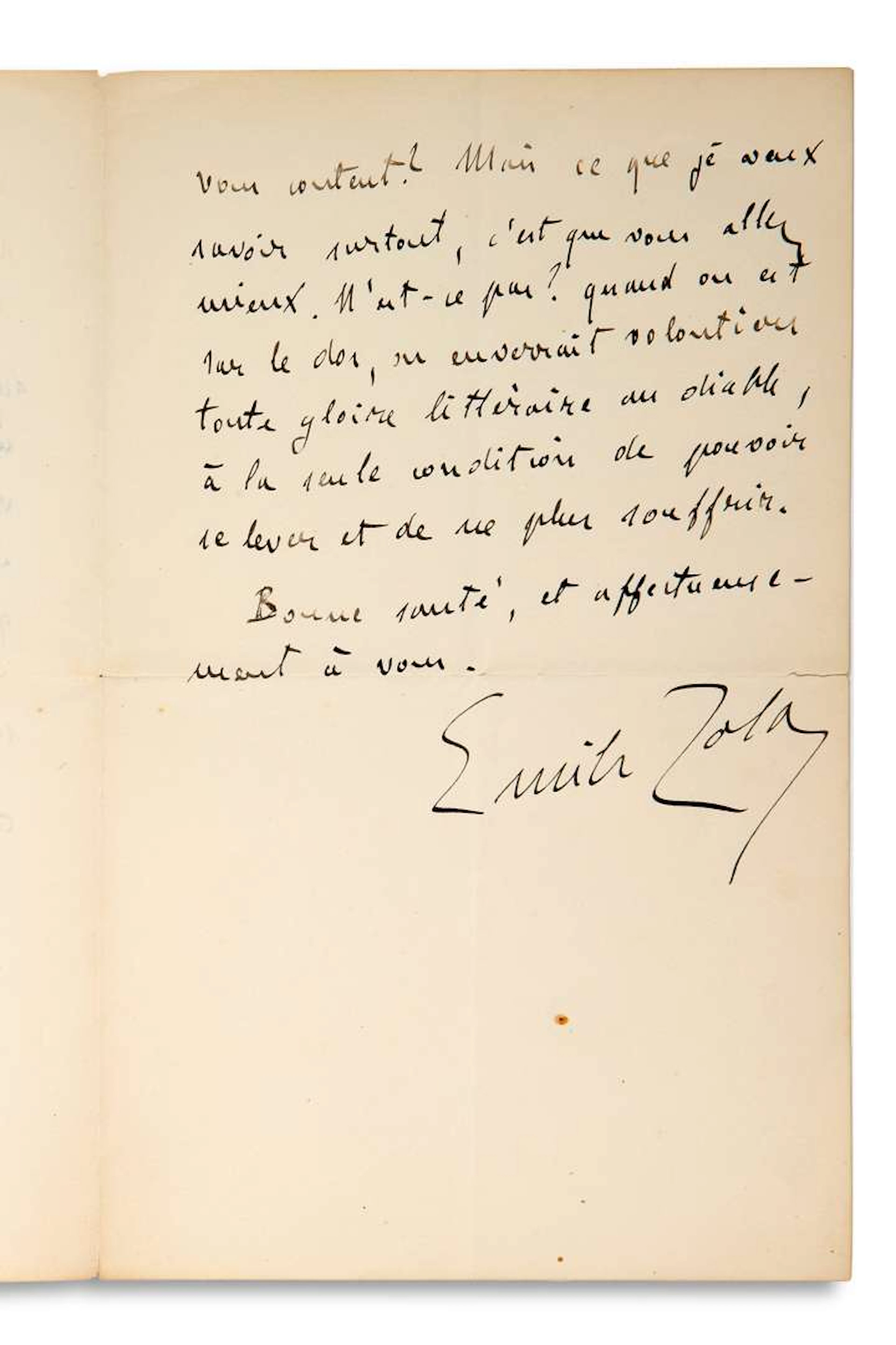 Émile ZOLA (1840–1902)., L.A.S. ‘Emile Zola’, Médan, 16 June 1882