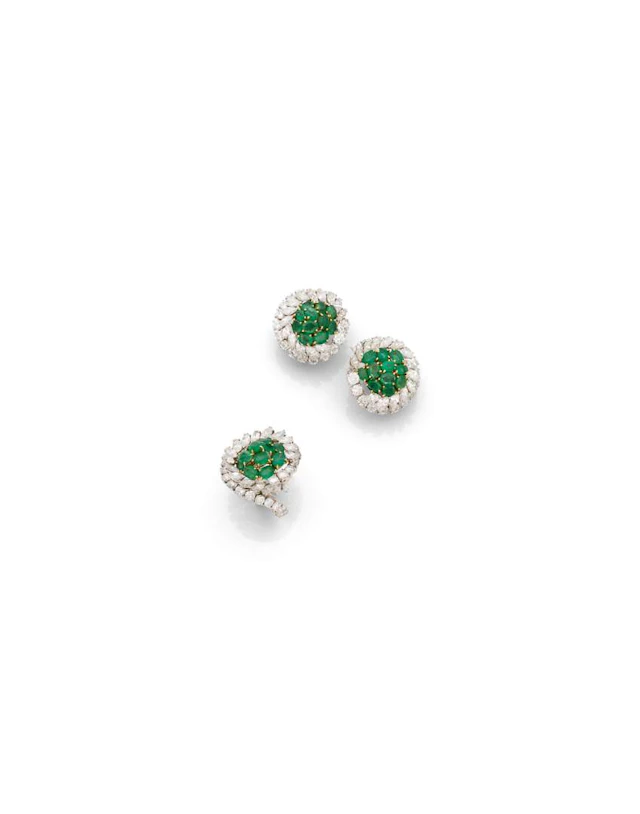 CARTIER, Ring & ear clips