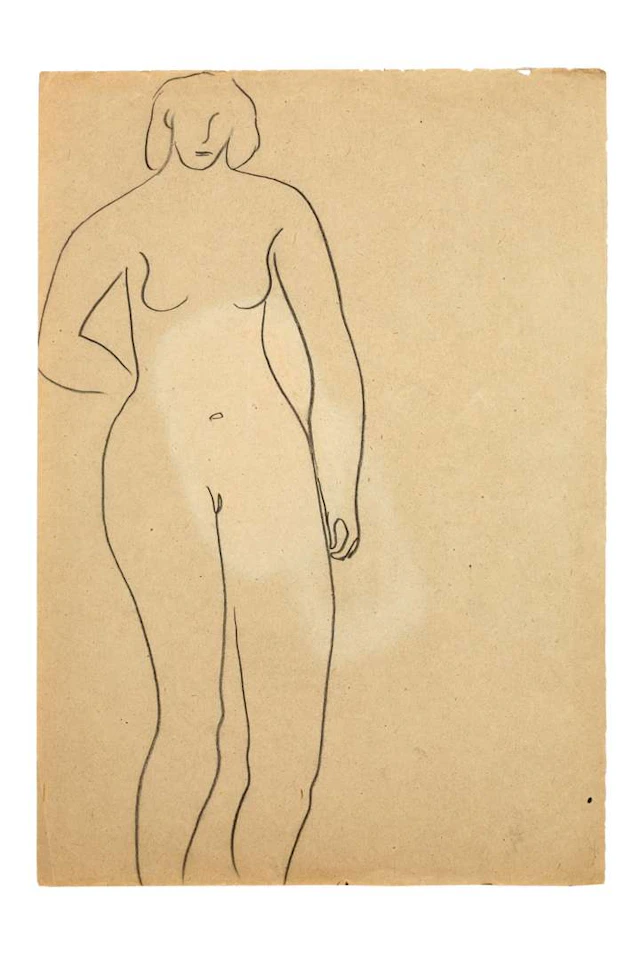 SANYU 常玉 (1895 - 1966), Nu debout de face