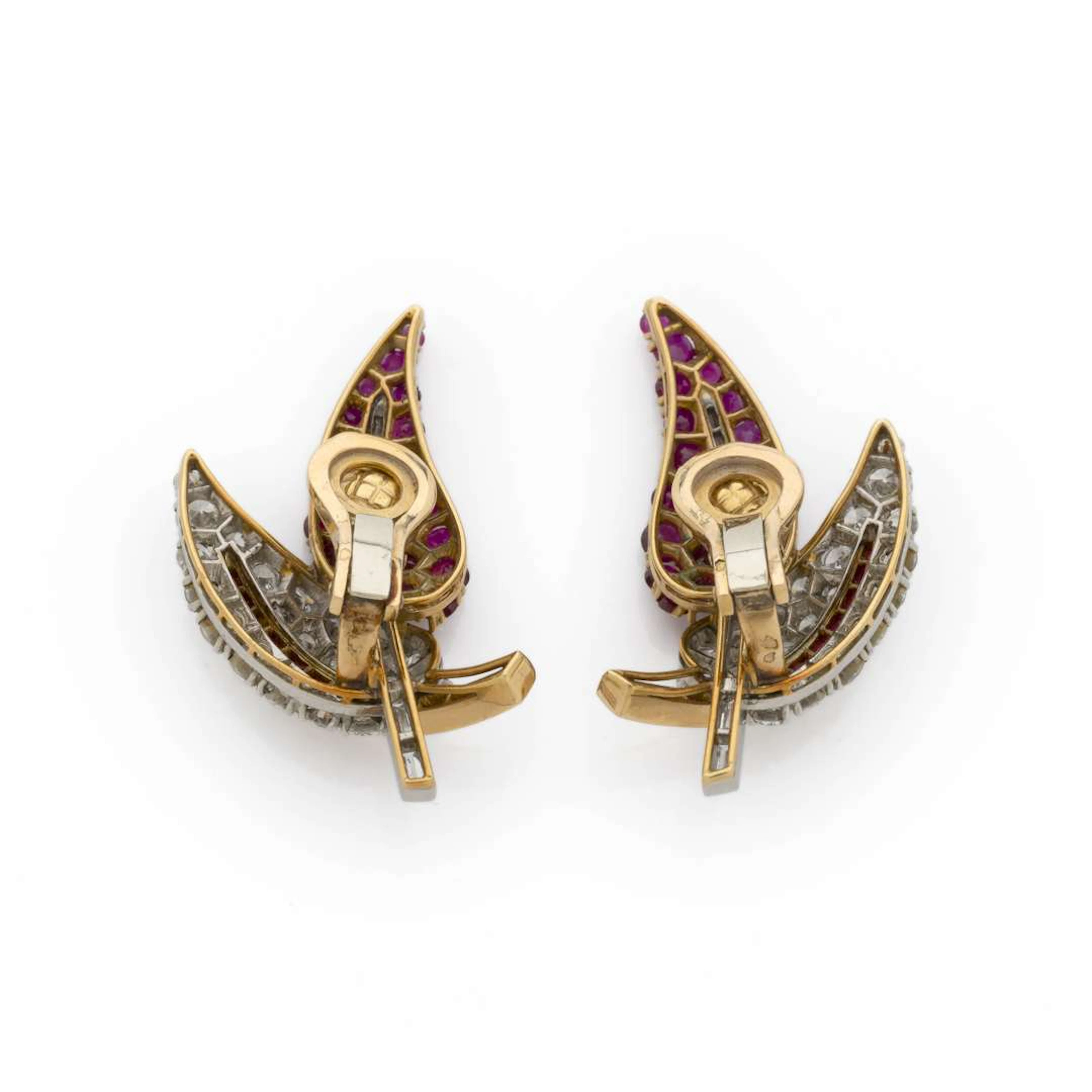 PAIR OF “LEAF” EAR CLIPS