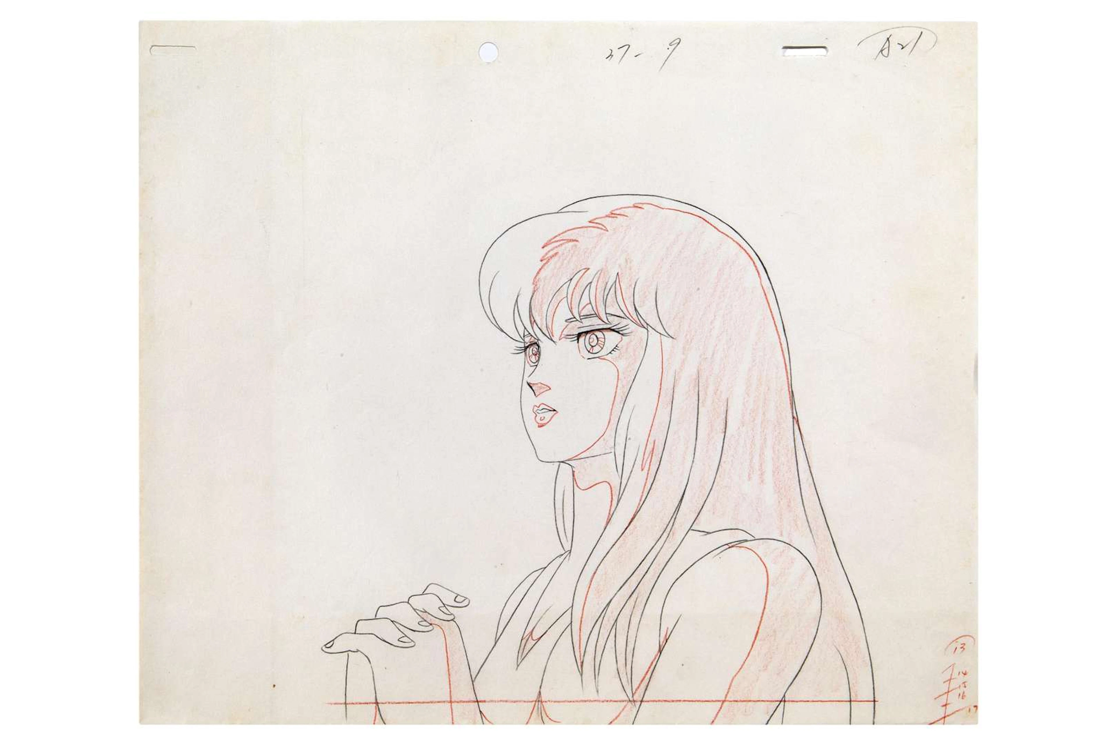 THE KNIGHTS OF THE ZODIAC, Pencil sketch. Director: Kozo MORISHITA