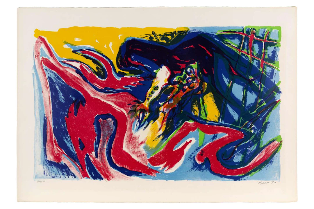 Edouard Pignon (1905–1993), The Great Cockfight, 1971