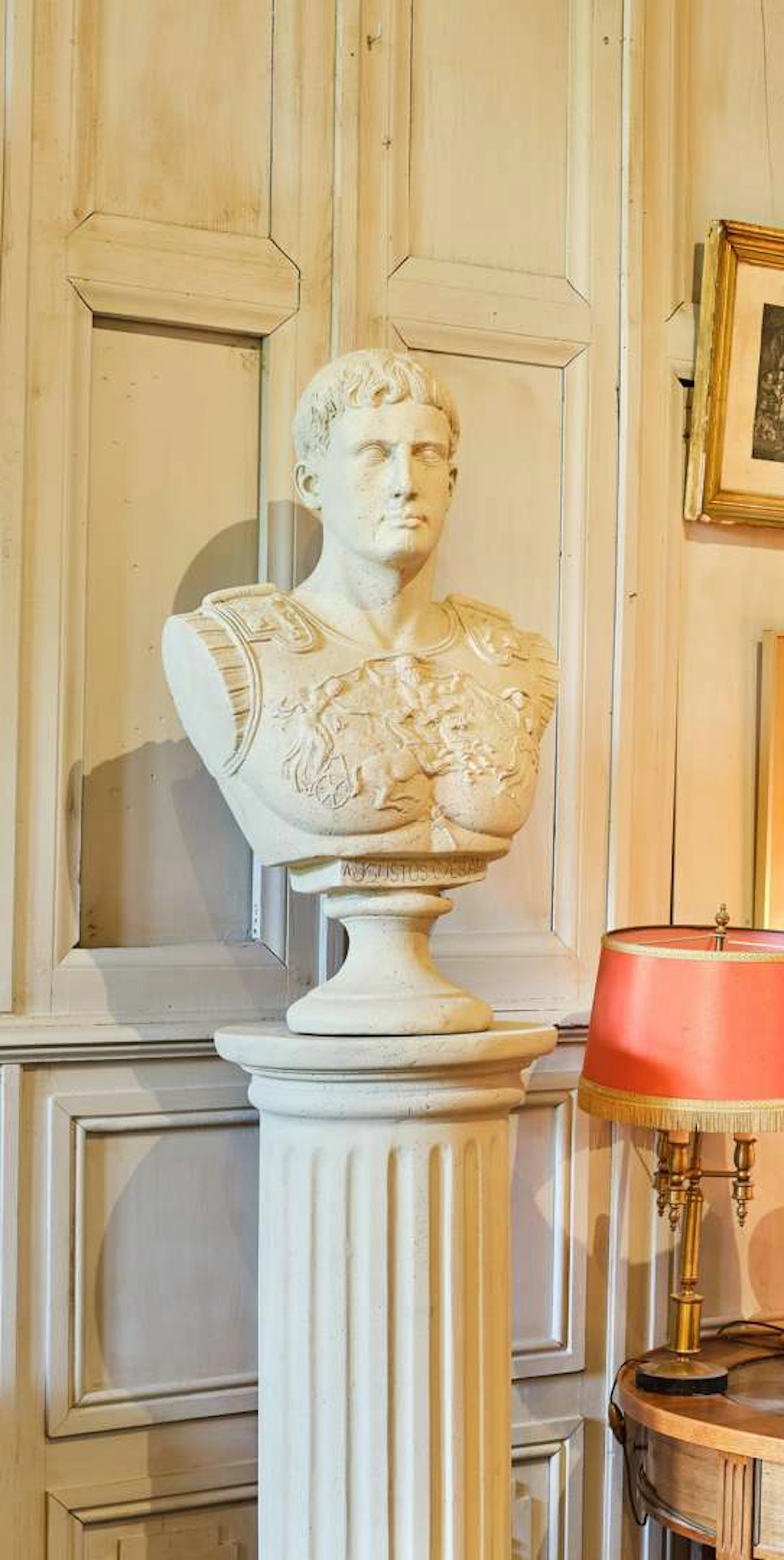 Augustus, Bust made of imitation reconstituted stone