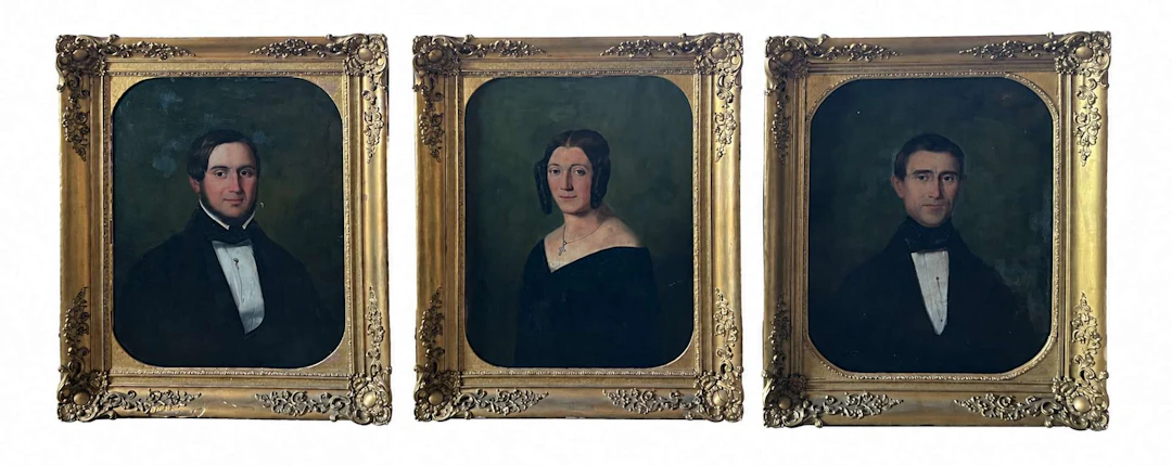 The 19th-century French school, including MOINIER***, Portrait of