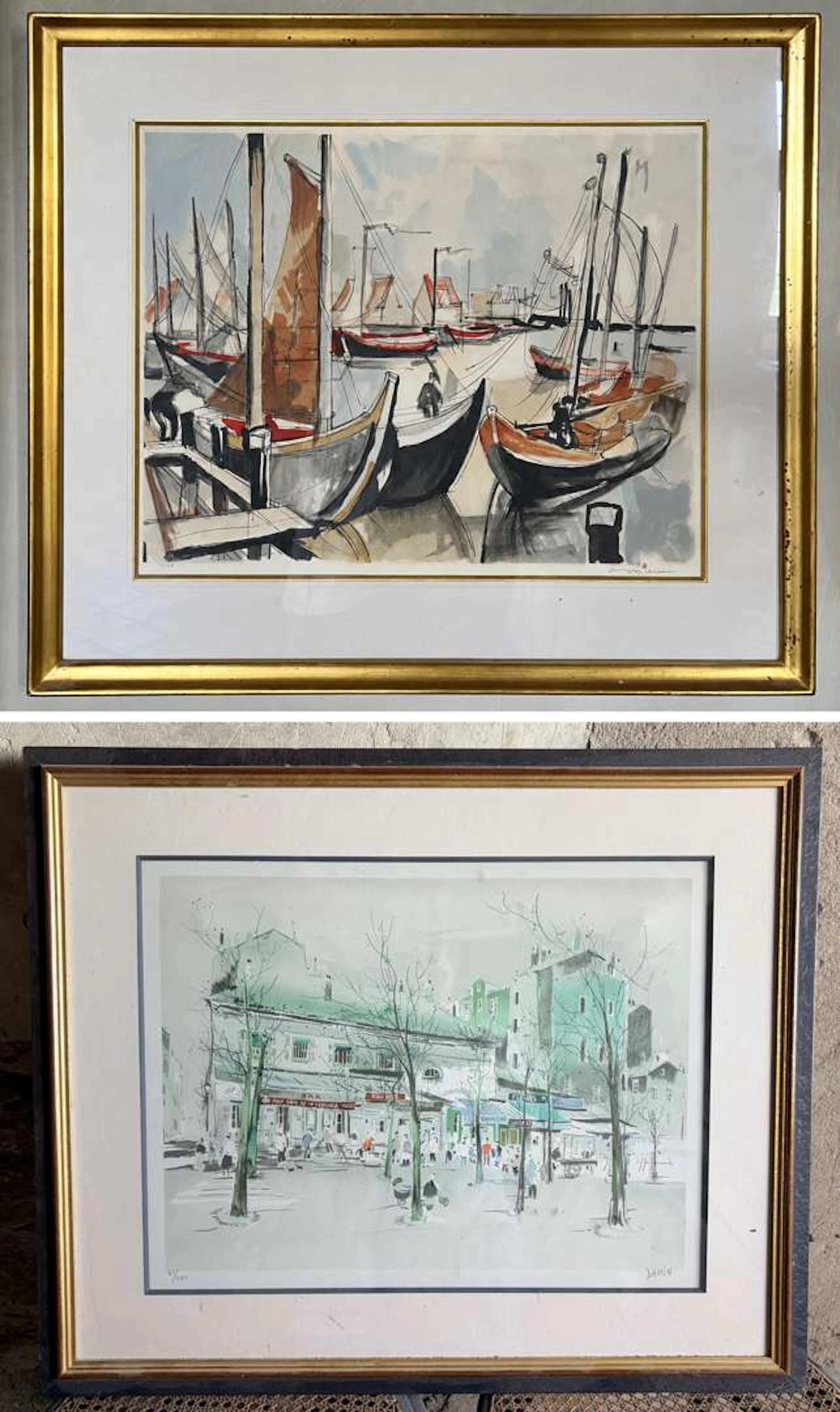 Two modern lithographs, Jacques DESPIERRE (1912–1995); Georges Damin