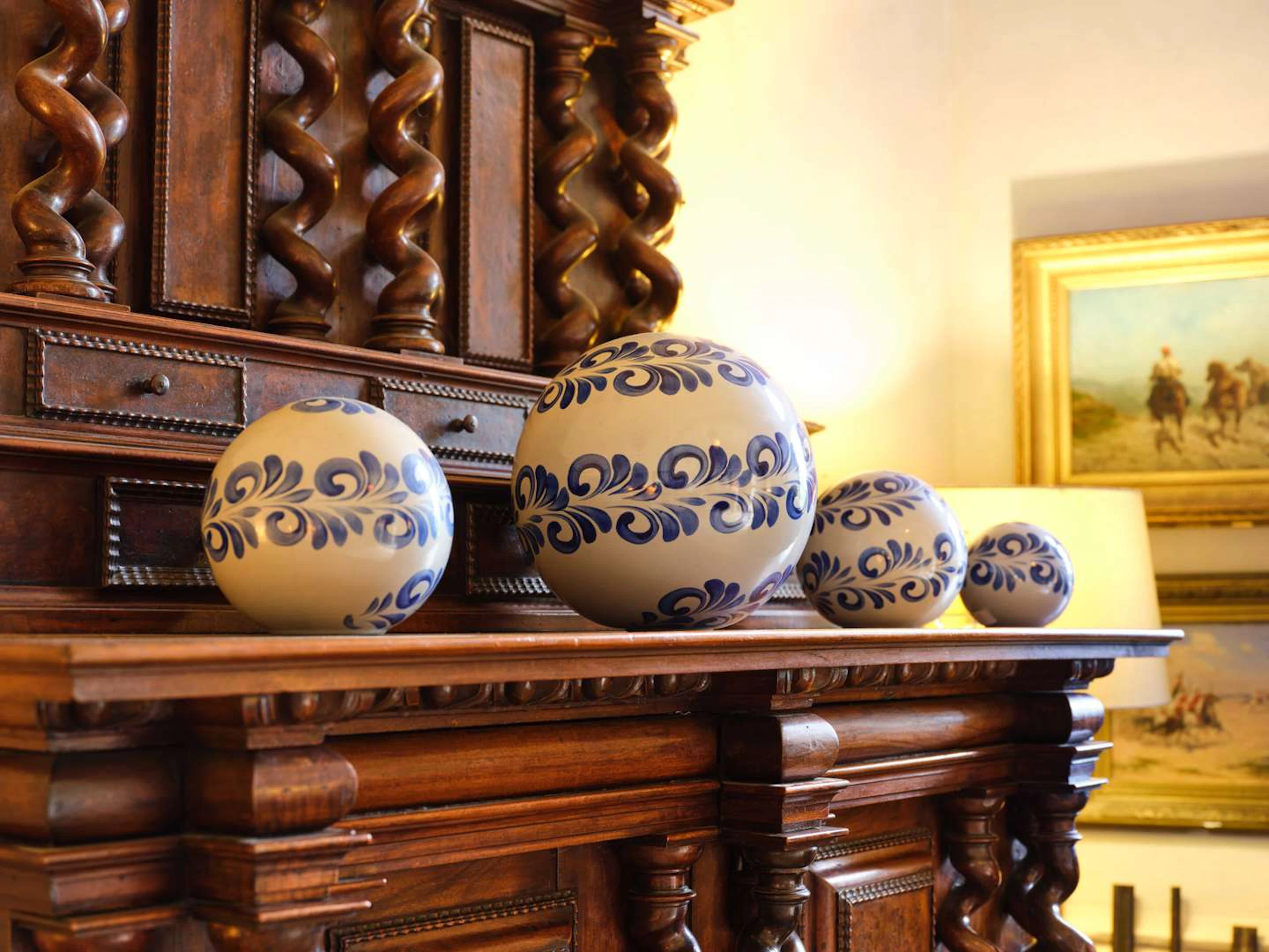[DECORATIVE BALLS], Four ceramic balls