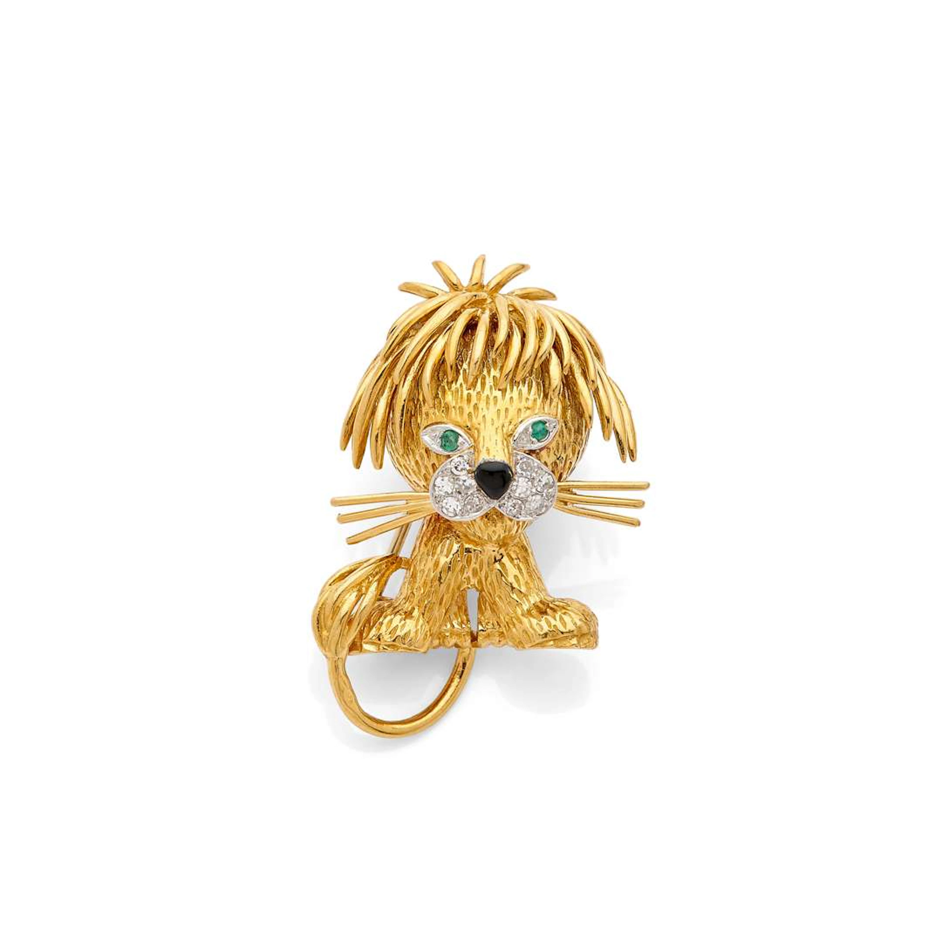 VAN CLEEF & ARPELS, ‘Shaggy Lion’ hair clip – Small size