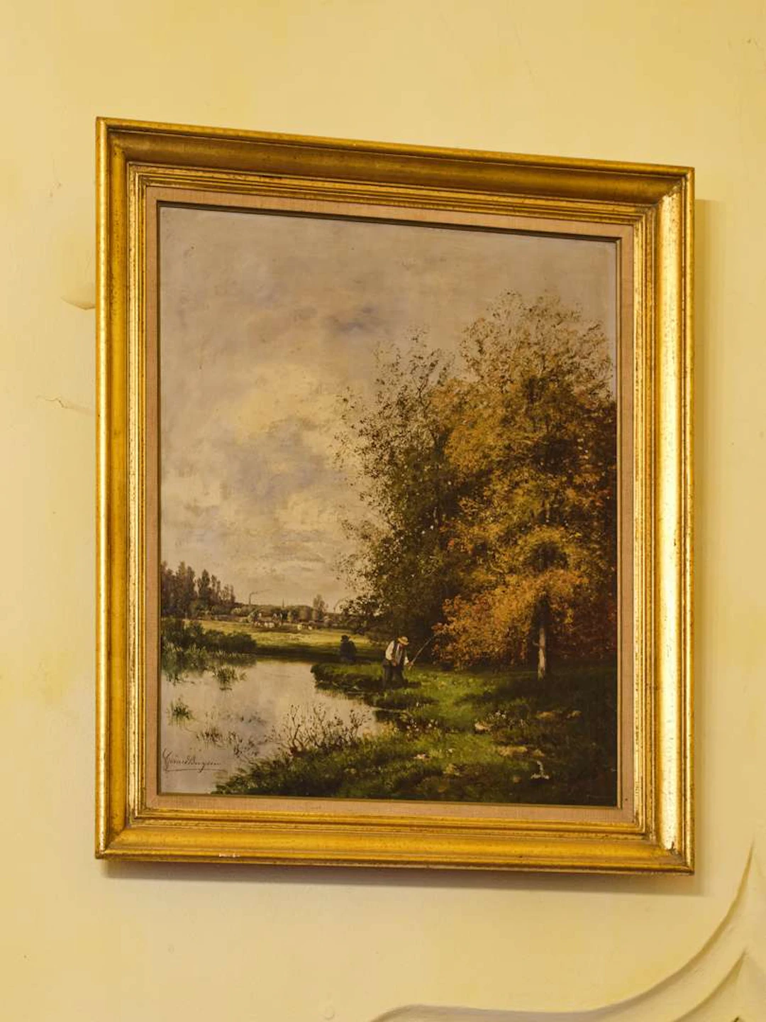 19th-century French school, Gérard BUYSEN***, Landscapes by the water’s edge