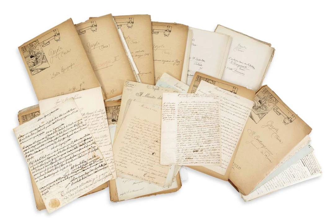 ITALY., A collection of documents relating to Italian public figures.
