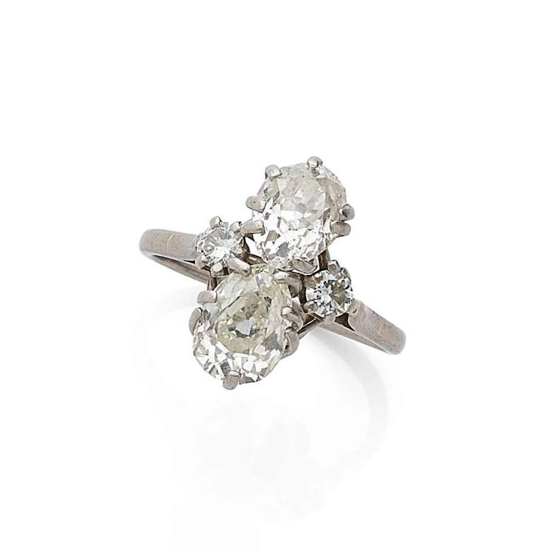 “YOU & ME” RING, Poids brut : 3,7 g