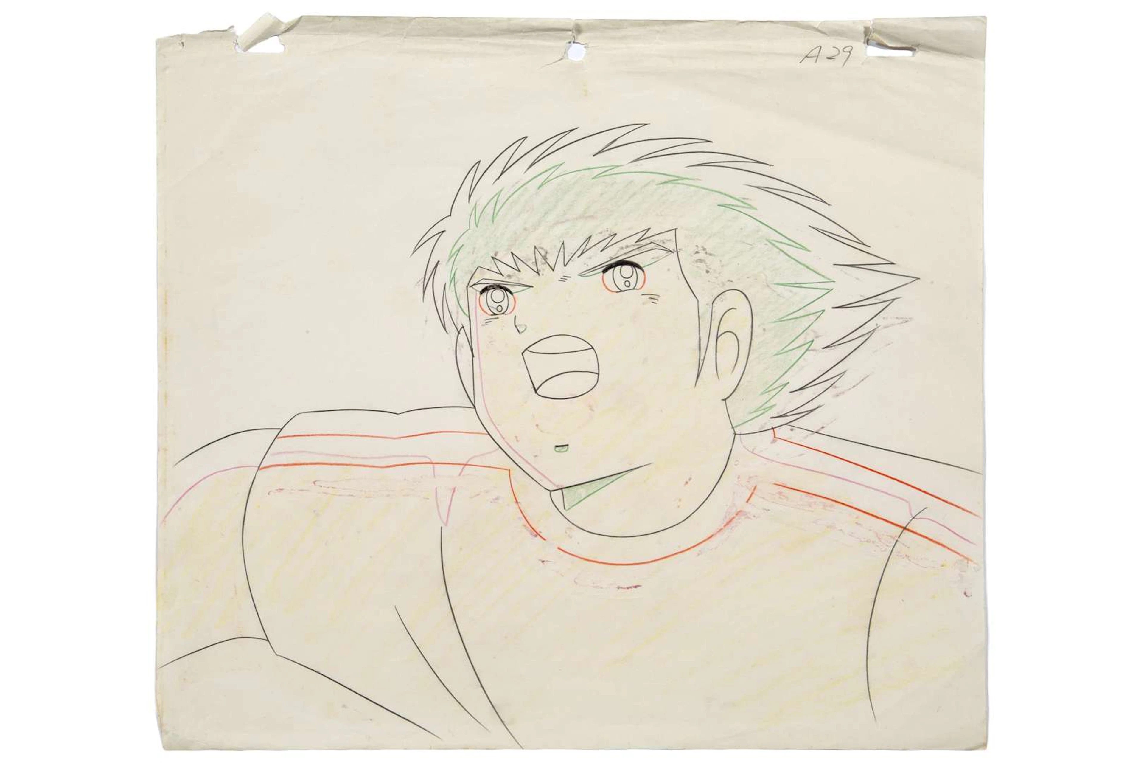 OLIVE AND TOM, Pencil sketch. Director: Hiroyoshi MITSUNOBU / Studio: