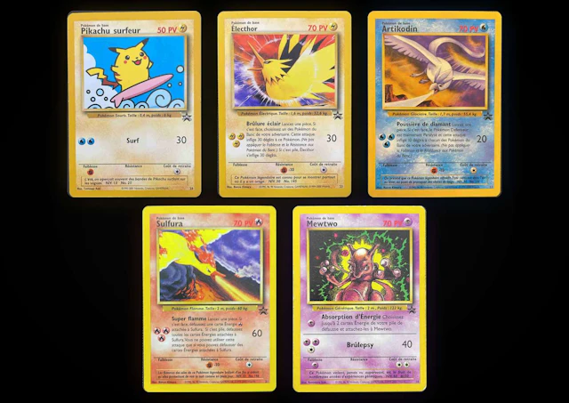 Pokémon: 5 Black Star Promo Cards from Wizards of the Coast (FR)
