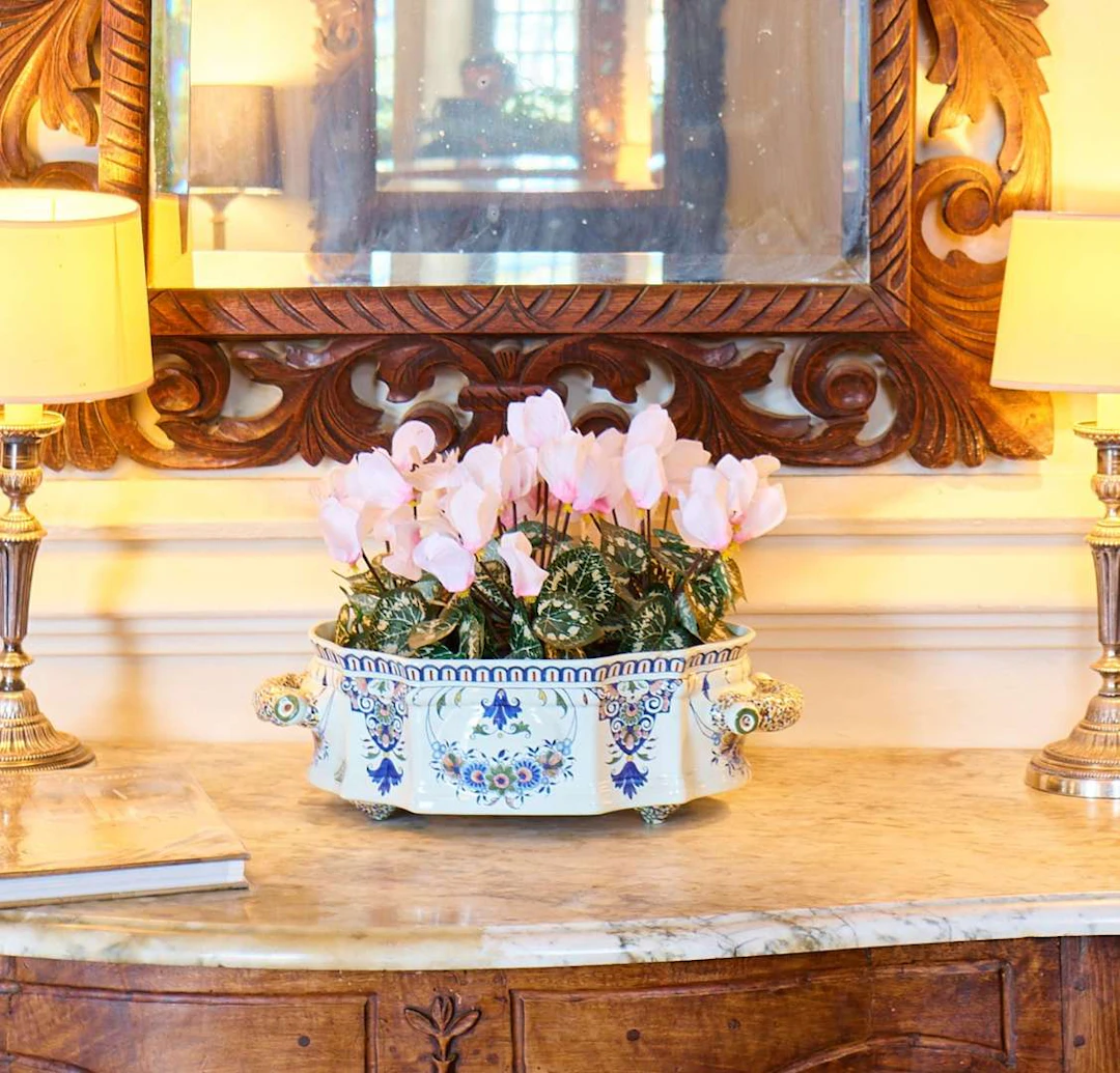 In the style of ROUEN, Earthenware planter