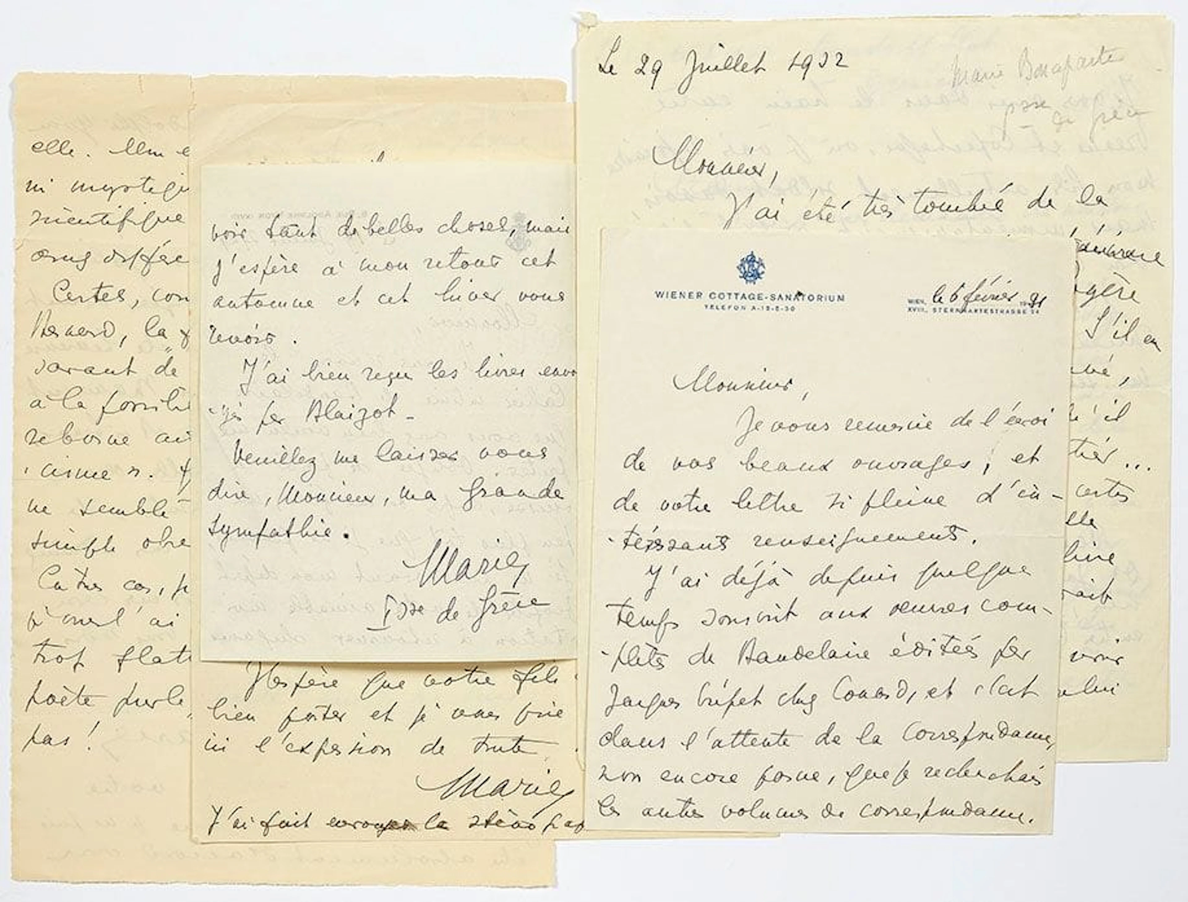 BONAPARTE Marie (1882-1962). - Lot 560