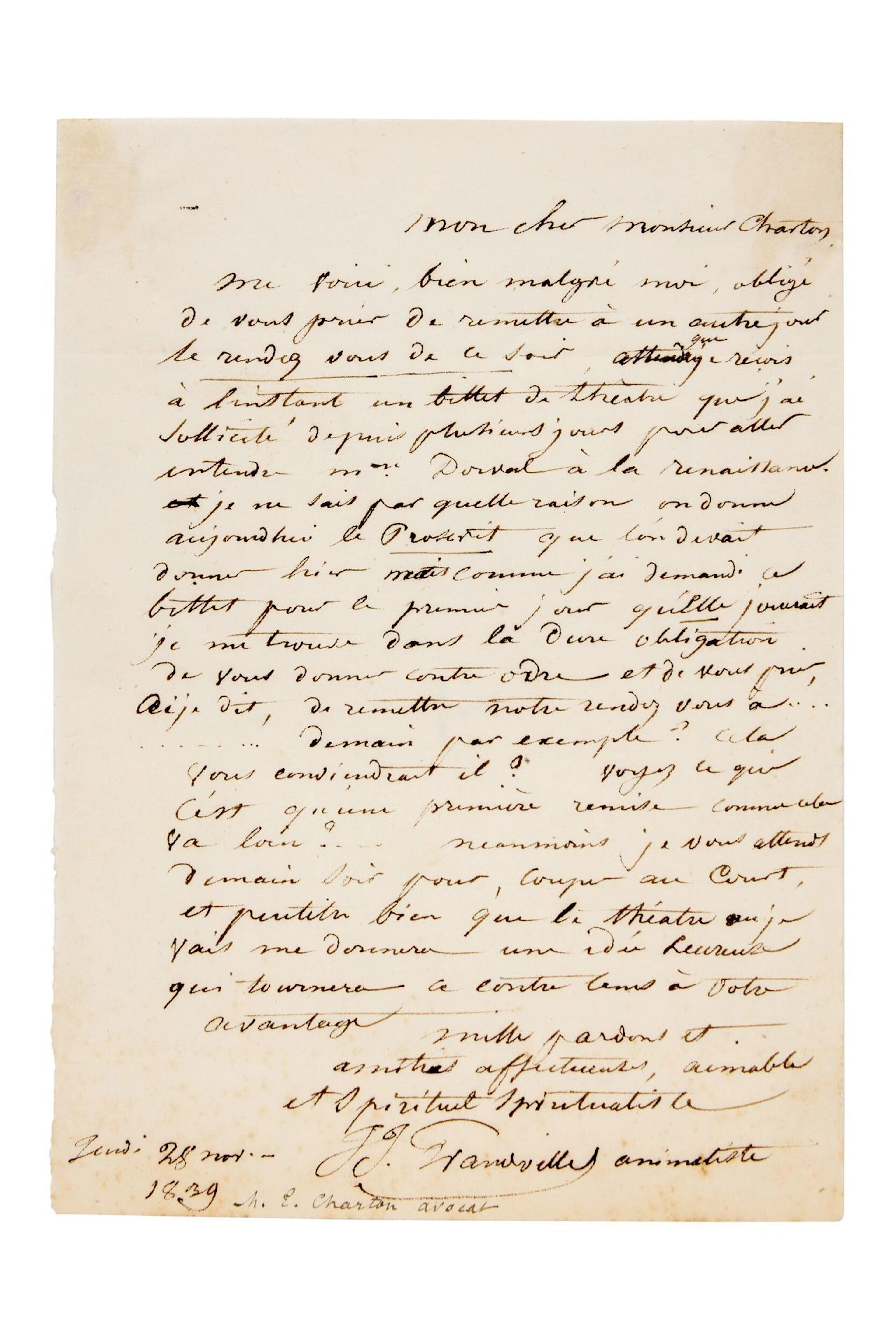 GRANDVILLE Jean-Jacques (1803-1847) - Lot 71