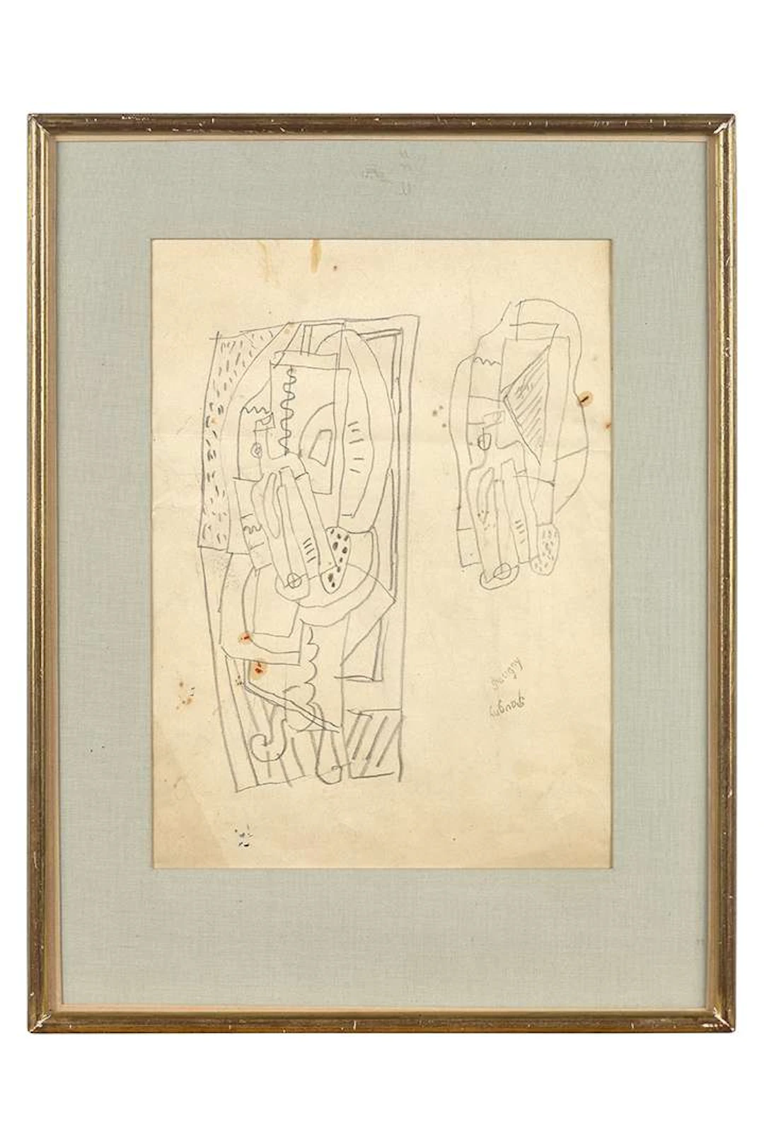 JEAN POUGNY (1894–1956), Two studies for Cubist still lifes (front)