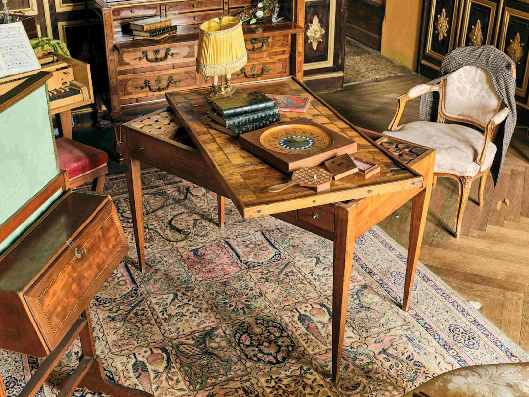 Tric Trac Table, made of wood