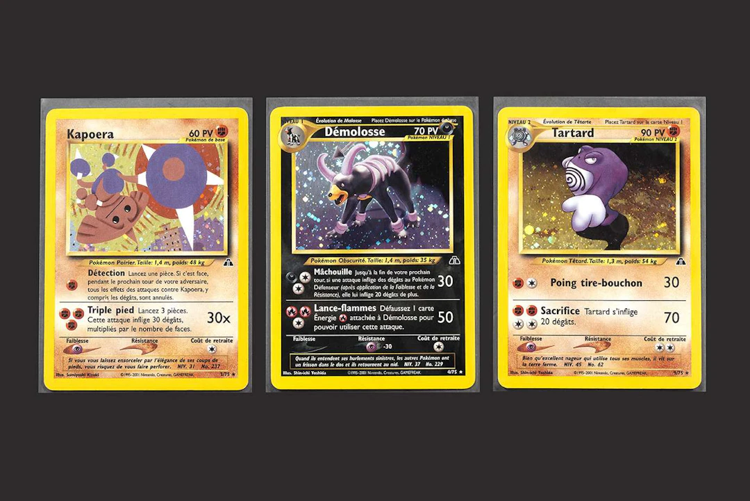 Pokémon: 3 Neo Discovery holographic cards