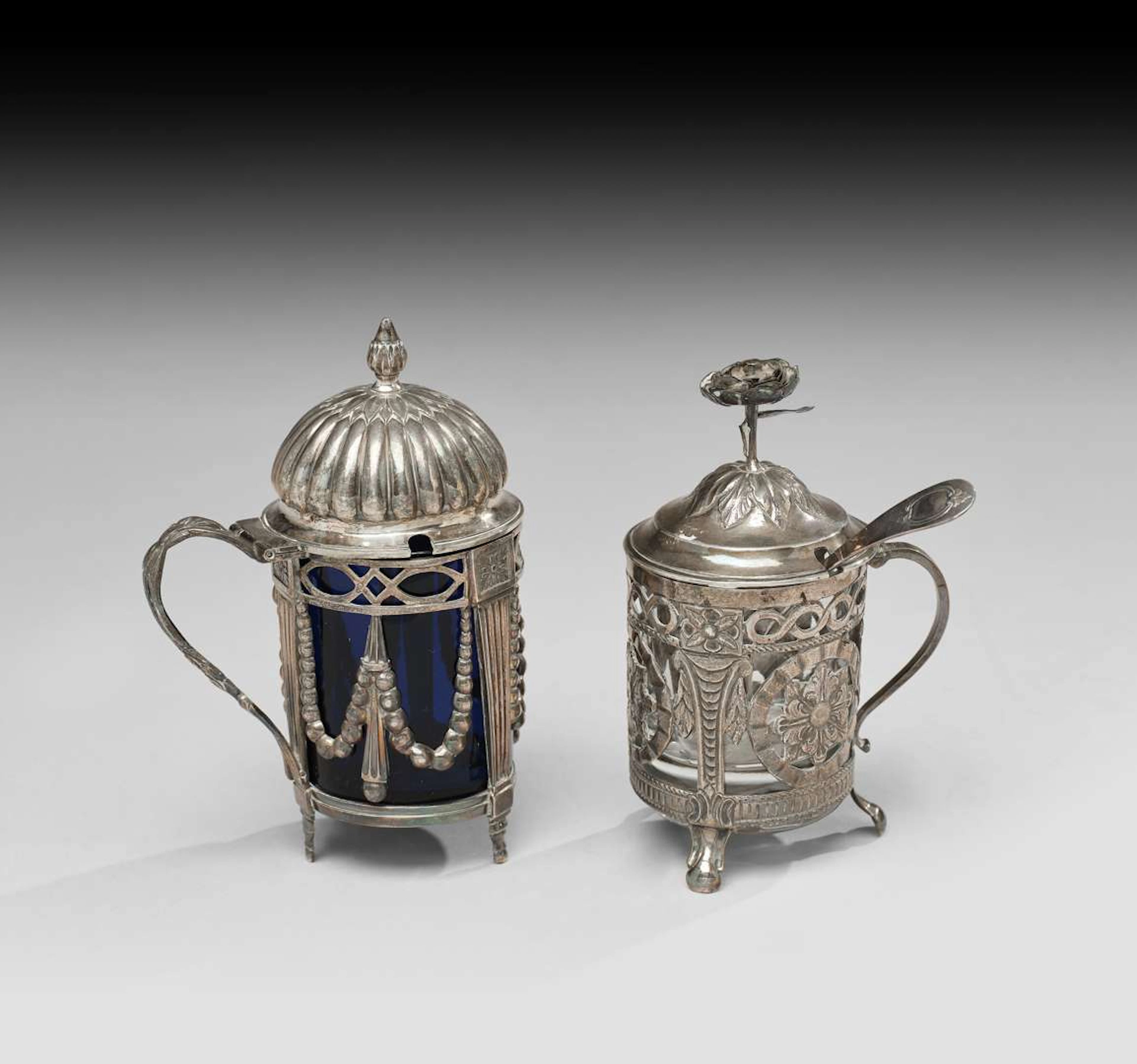TWO MUSTARD JARS