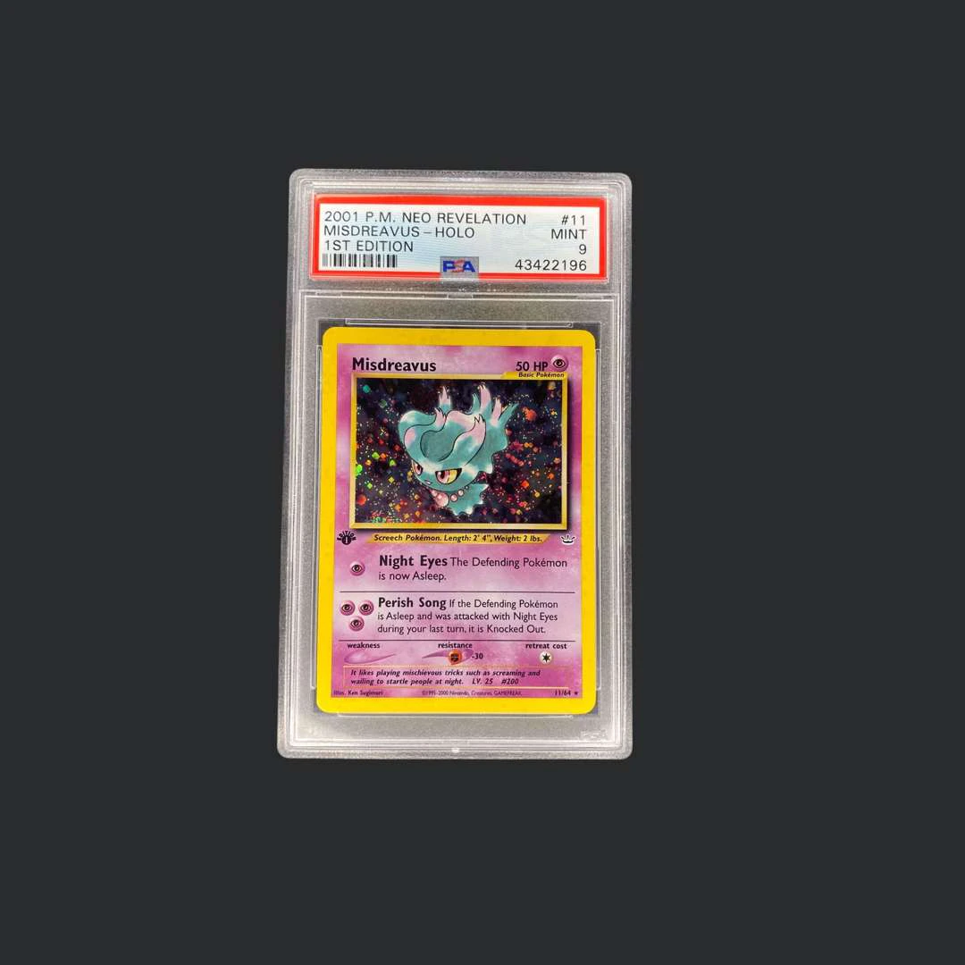 Pokémon: Misdreavus Neo Revelation 1st Edition PSA 9